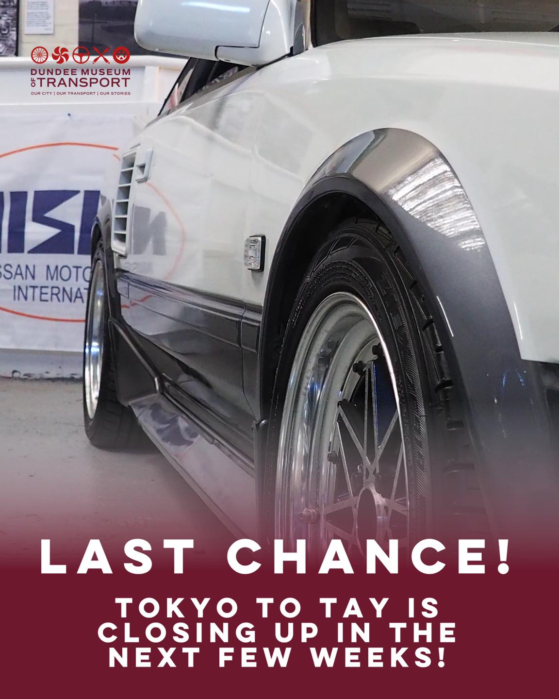 🚗🇯🇵 Time’s running out to catch Tokyo to Tay, our showcase dedicated to Japan’s remarkable motoring heritage and the stories that shaped some of the world’s most influential vehicles.
From timeless favourites to cutting-edge models, it’s an exhibition that blends design, culture, and innovation in one fascinating journey.
Visit before the season draws to a close.
📍 Dundee Museum of Transport, Market Mews
📆 until December
⏰ 10am - 4.30pm (Fri - Mon)
🎟 Included with standard admission
