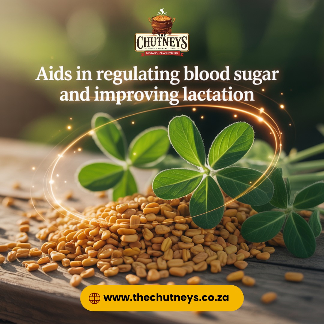 Bitter Notes, Bold Benefits
Fenugreek seeds and leaves offer a unique flavor and many health benefits.
We use it mindfully to balance flavor and health.
Health Highlight: Aids in Regulating Blood Sugar and Improving Lactation
Follow us on social media for more info👇
Insta - @thechutneysrestaurant https://www.instagram.com/thechutneysrestaurant?igsh=ZXo0bzg2ZHlwcWlh&utm_source=qr
Fb - https://www.facebook.com/thechutneys
Web - https://www.thechutneys.co.za
#TheChutneys #AuthenticIndianCuisine #TasteOfIndia #FoodLoversParadise #IndianFoodie #FoodiesOfJohannesburg #MidrandEats #fenugreekseeds