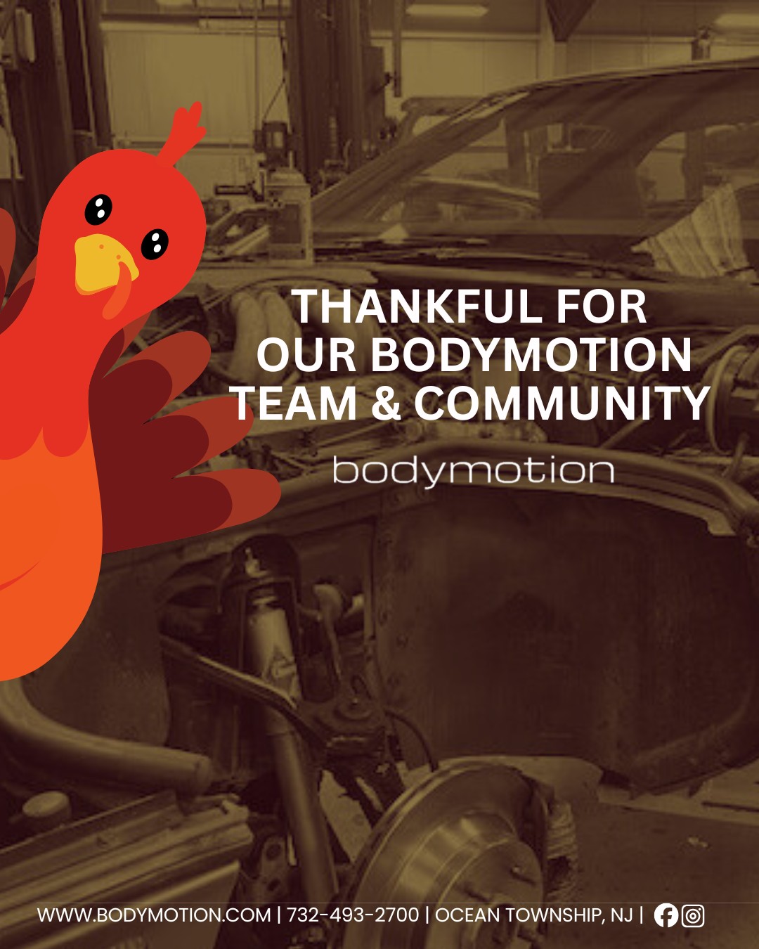 Happy Thanksgiving! 🦃 🥧
We are thankful for our Bodymotion team and community😊