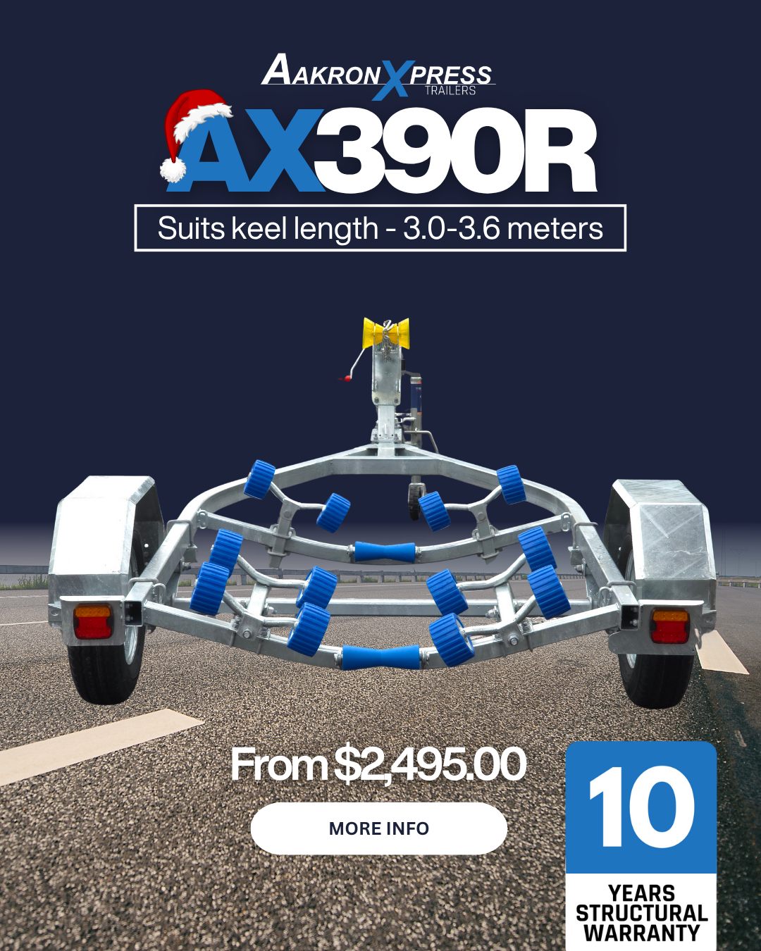 Boat Trailer Recap!
Did you know we have over 19+ boat trailer models to choose from between our Affordable Series and NZM Series. Order Today and get a free boat fit when you mention this post. Auckland store offer only valid until the end of December.
#trailersnz #boatingnz #boattrailersnz #aakronxpresstrailers #besttrailers