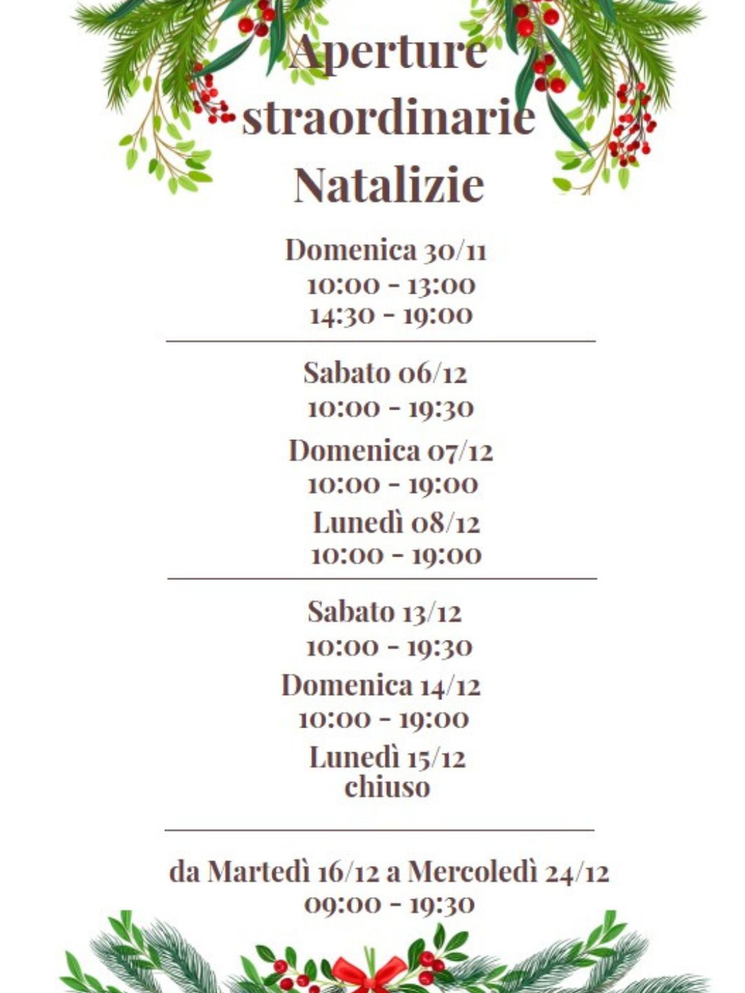 Il Natale si avvicina da domenica 30/11 Profumeria Lorenzi effettuerà delle aperture straordinarie... venite a scoprire tutte le nostre idee regalo!!!!
https://www.profumerialorenzi.it/orari
#profumeriaartistica #profumidinicchia #profumerialorenzi #botteghestoriche #paolosarpi #ideeregalo