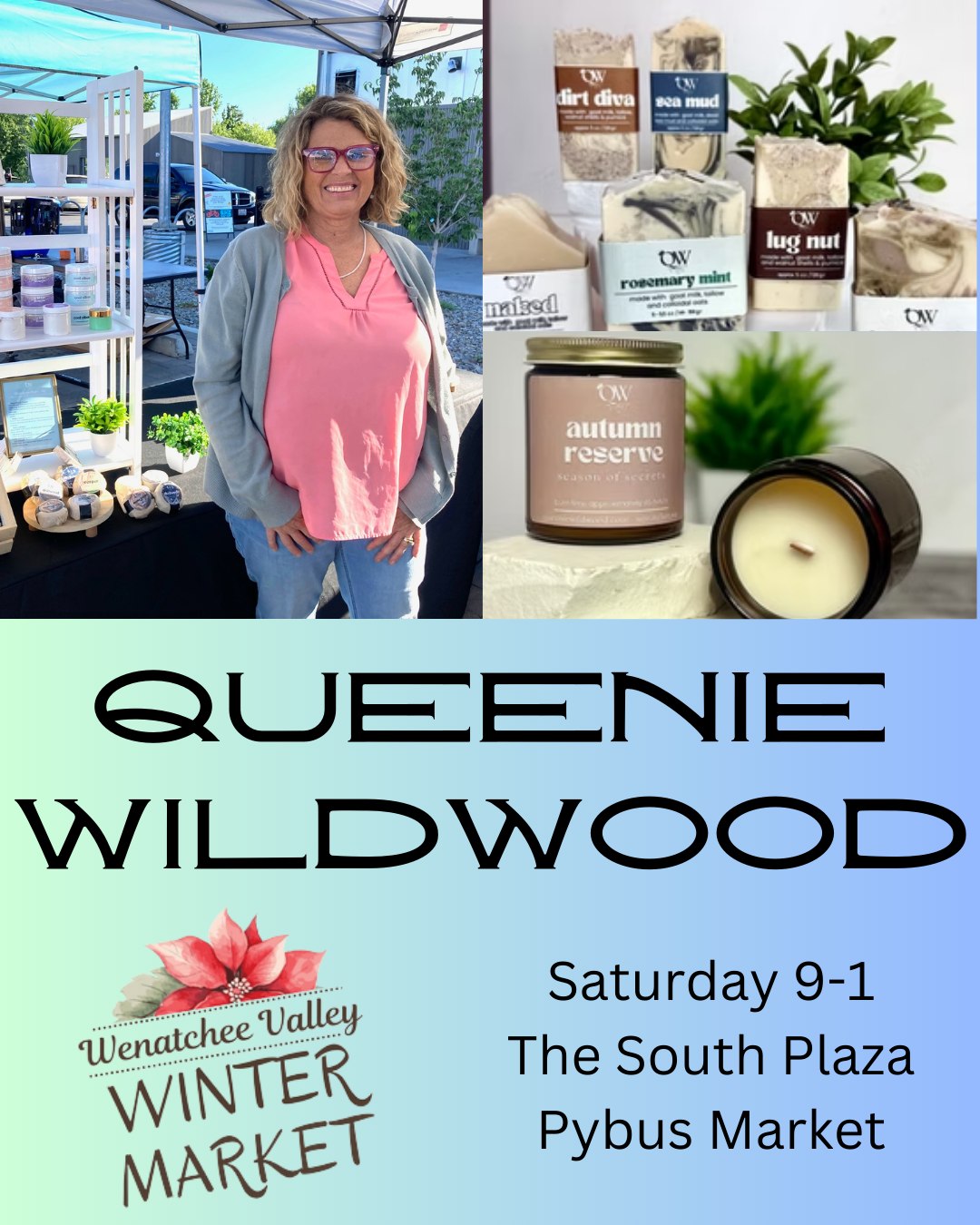Kim has a wonderful selection of Soaps, Candles and More. All just the right size for a stocking!! Make sure you check out @queeniewildwood and her lovely selection of products. You won't regret it. #Marketlife with @Solarity