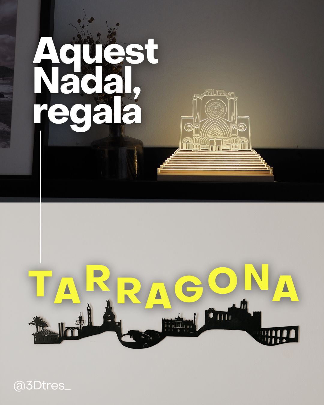 Aquest Nadal, regala productes de la teva ciutat! 🥰🎄🫶 Tots els productes disponibles a la nostra web! www.3dtres.cat