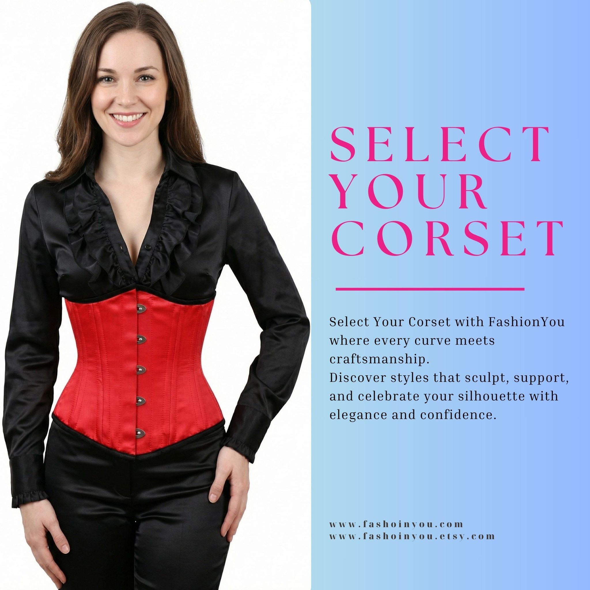 โจ Select Your Corset โจ
Finding the perfect corset isnโt just about style - itโs about confidence, comfort, and the silhouette that feels uniquely you.
This stunning Red Satin Underbust Corset from FashionYou is crafted to shape, sculpt, and elevate your everyday elegance. Whether you're dressing up, waist training, or adding a bold touch to your wardrobe - the right corset makes all the difference.
๐ฅ Select your fit. Define your curves. Own your moment.
#SelectYourCorset #FashionYou #UnderbustCorset #RedSatinCorset #WaistTrainerStyle #CorsetFashion #CorsetOutfit #WaistTrainingJourney #HandmadeCorsets #CorsetAddict #CorsetLove #LuxuryCorsets #CurvyFashion #FashionYouOfficial #CorsetInspiration #StyleYourShape #BoldAndBeautiful #TrendyFashionLooks #OOTDInspo #FashionDiaries