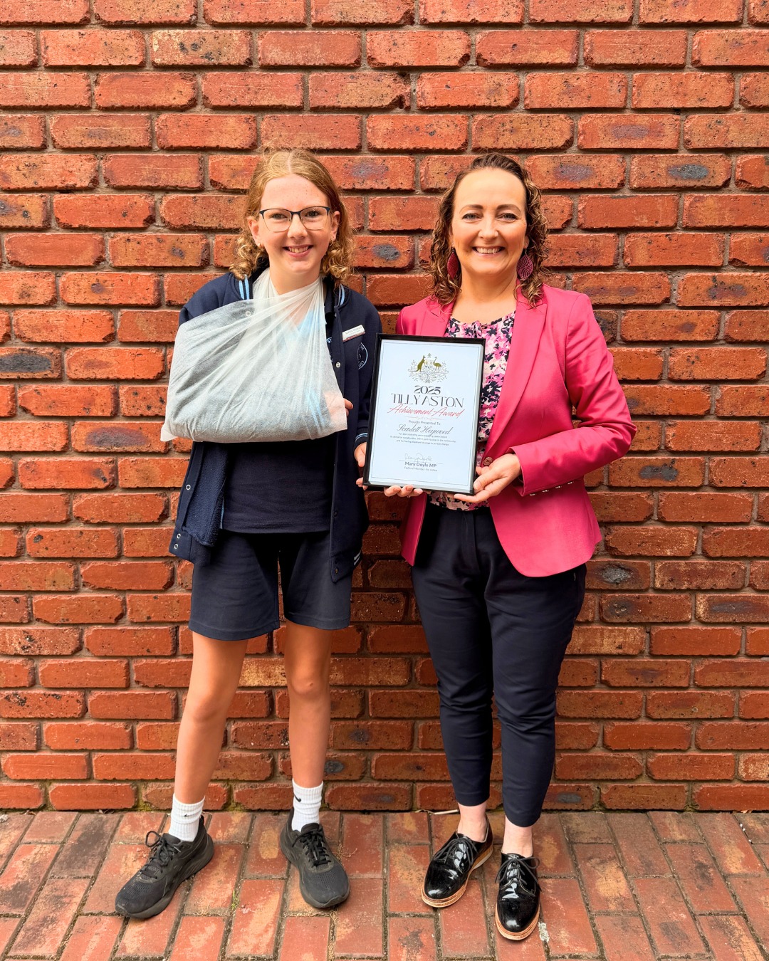 We are so proud to celebrate one of our Social Justice Leaders who has received the Tilly Aston Achievement Award.
Presented by Mary Doyle MP, Federal Member for Aston, this award recognises outstanding leadership, inclusion and service to others. A well deserved honour that reflects the compassion and commitment our wonderful students has show within our school community🌟
#SJB2025 #stjohnthebaptistprimaryferntreegully #melbournecatholicschools #HopeFilledCommunity #enrichedcommunities #lightingtheirpath #catholiceducation