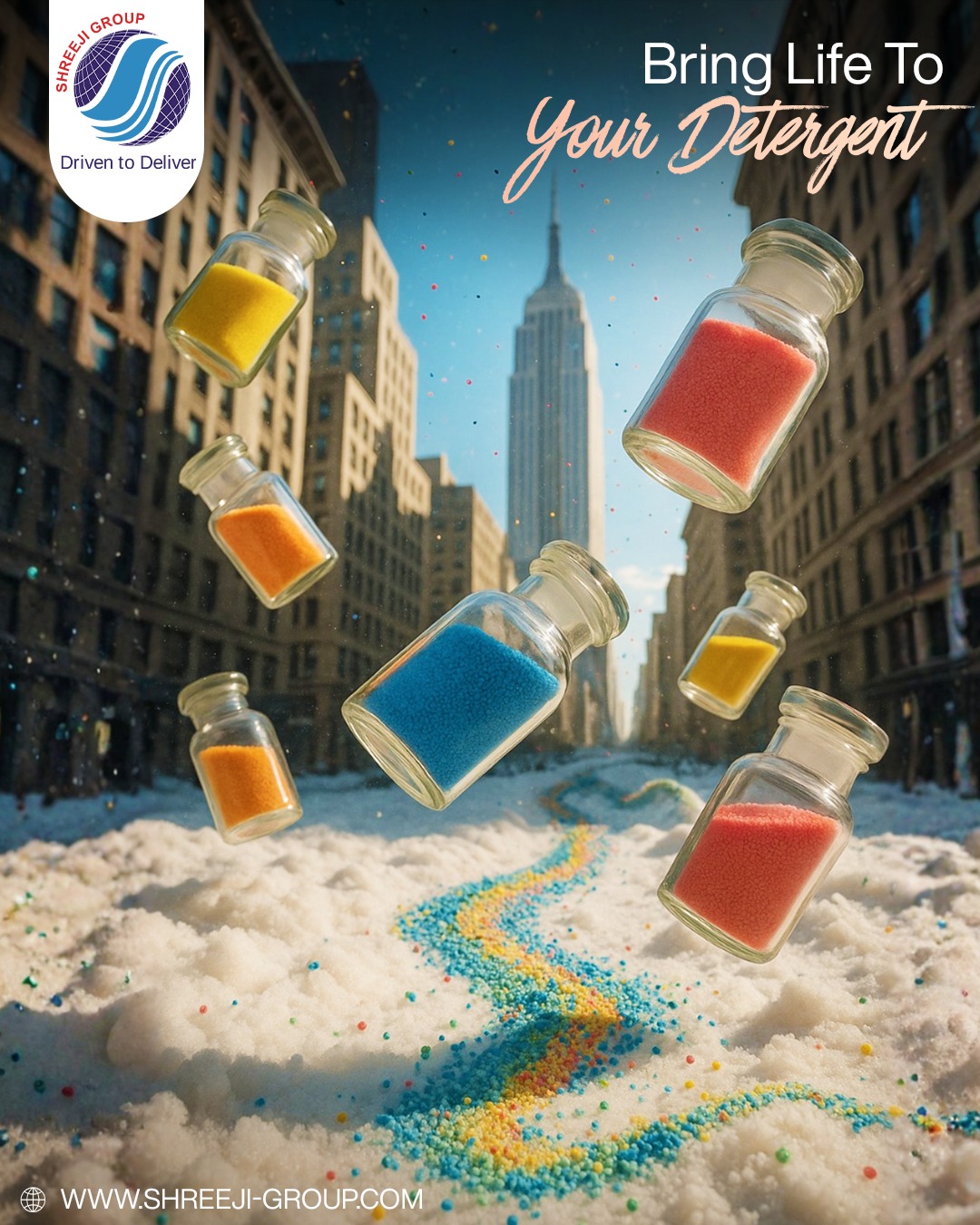 Shreeji Group supplies high-quality colour speckles that add brightness and strong visual appeal to detergent products. Made with care for consistent colour, safe use and better product performance.
- - - - -
Website: www.shreeji-group.com
Mobile: +91 9719912323.
Email: marketing@shreeji-group.com
- - - - -
#ShreejiGroup #ColourSpeckles #DetergentIndustry #QualityMaterials #TrustedSupplier