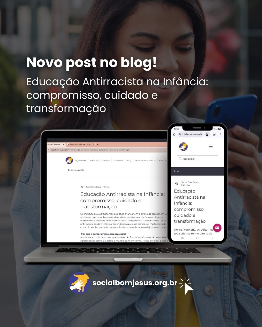 Pesquisas apontam que experiências de discriminação, mesmo sutis, podem ocorrer já nos primeiros anos de vida, impactando o desenvolvimento emocional e social das crianças.
Para o Instituto SBJ, essa constatação reforça a importância de práticas pedagógicas intencionais, que promovam autoestima, pertencimento e relações éticas entre todas as infâncias.
Quer saber mais sobre o tema?
Acesso o nosso blog {link na bio}
#ONG #Educacao #projetosocial #educaçãoantirracista @smads_sp #assistenciasocial @educaprefsp #SaoPaulo #mesconsciencianegra