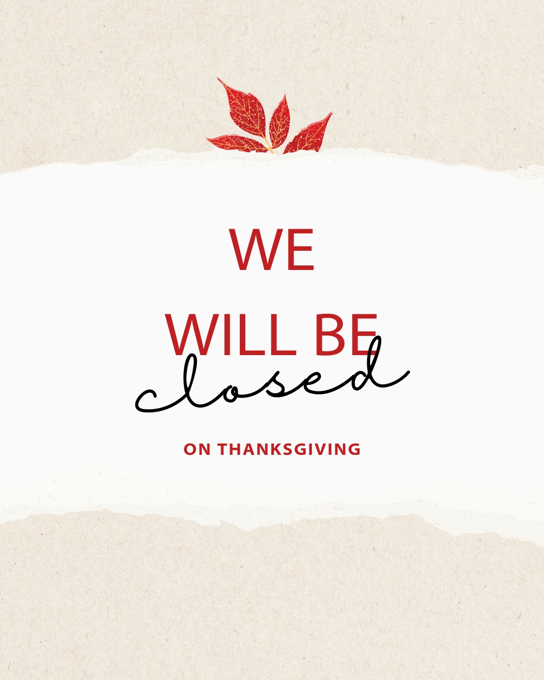 Windham Mountain Outfitters will be closed on Thanksgiving Day.
See you on Friday!