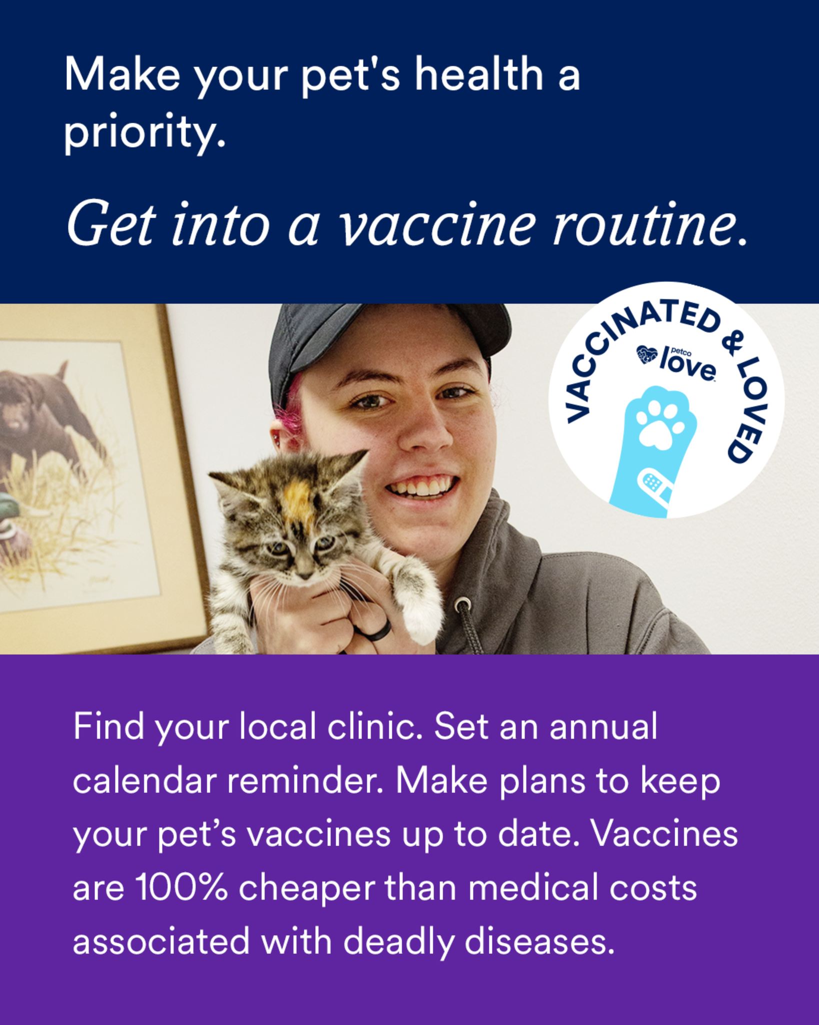 Protect What You Love ❤️
Some of the most common—and deadliest—pet diseases are completely preventable.
Make sure your pets are #VaccinatedAndLoved by joining us at the Humane Society of North Texas for our Low-Cost Vaccination Clinic!
Thanks to our #PetcoLovePartner initiative, we’re providing free DAPPv (for dogs) and HCP (for cats) vaccines while supplies last.
Appointments are required and can be made here:
👉 LINK IN BIO
Additional low-cost services are also available, including rabies vaccines, microchipping, heartworm testing, and flea/tick preventatives.
No residency requirements, just bring your pet’s vaccination records and ensure they’re leashed or in a secure carrier.
Because prevention saves lives. 💙
#PetcoLovePartner #hsnt #vaccinate #petsafety #petowners #hsntclinic #petcolove