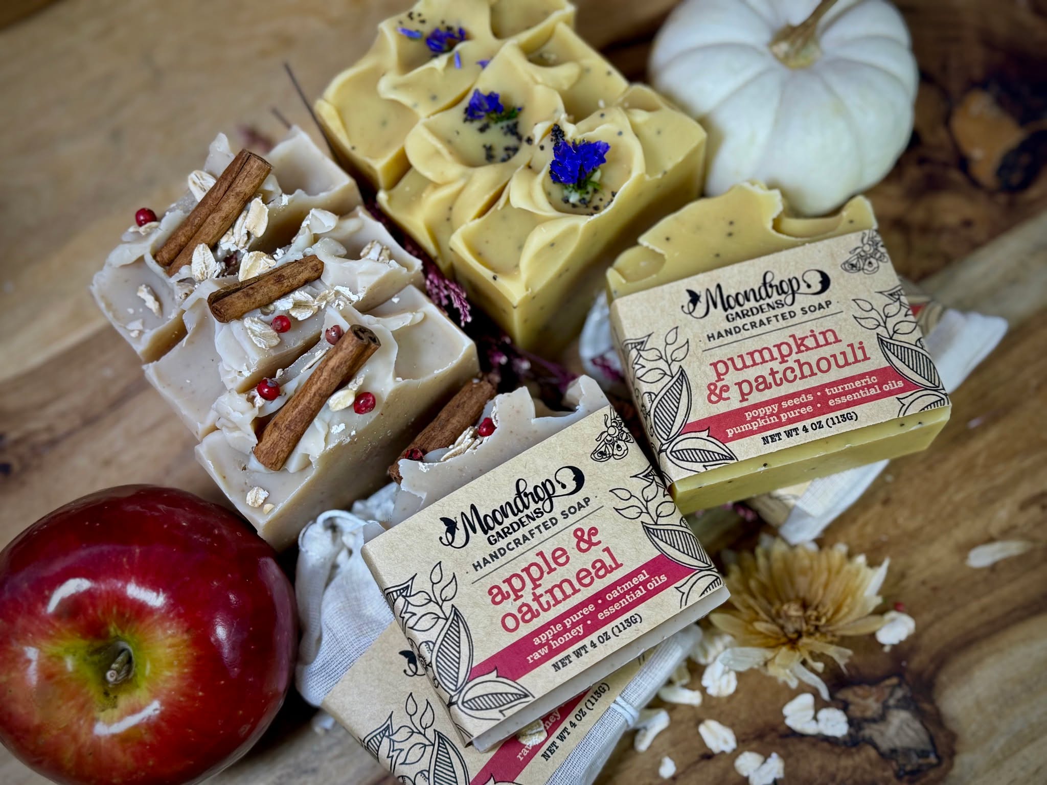 APPLE or PUMPKIN??????
Our FREE GIFT to you
One Apple & Oatmeal or Pumpkin & Patchouli
Naturally Handcrafted Soap
with all orders $25+ from 11/27-11/30
H A P P Y T H A N K S G I V I N G !
soap will be randomly selected by us for your order while supplies last!
This Limited Holiday Collection is available while supplies last!
Use code HOLIDAY2025 for 10% OFF your orders until 12/31
#artisansoap #handcraftedsoap #holidaygiftsets #holiday2025
#handcrafted #soapgifts #skinsosoft #shopsmall #HandcraftedHoliday
#TrendingNow #NaturalSkincare #ColdProcessSoap #HolidaySoaps
#GiftSmall #HudsonValleyMakers
