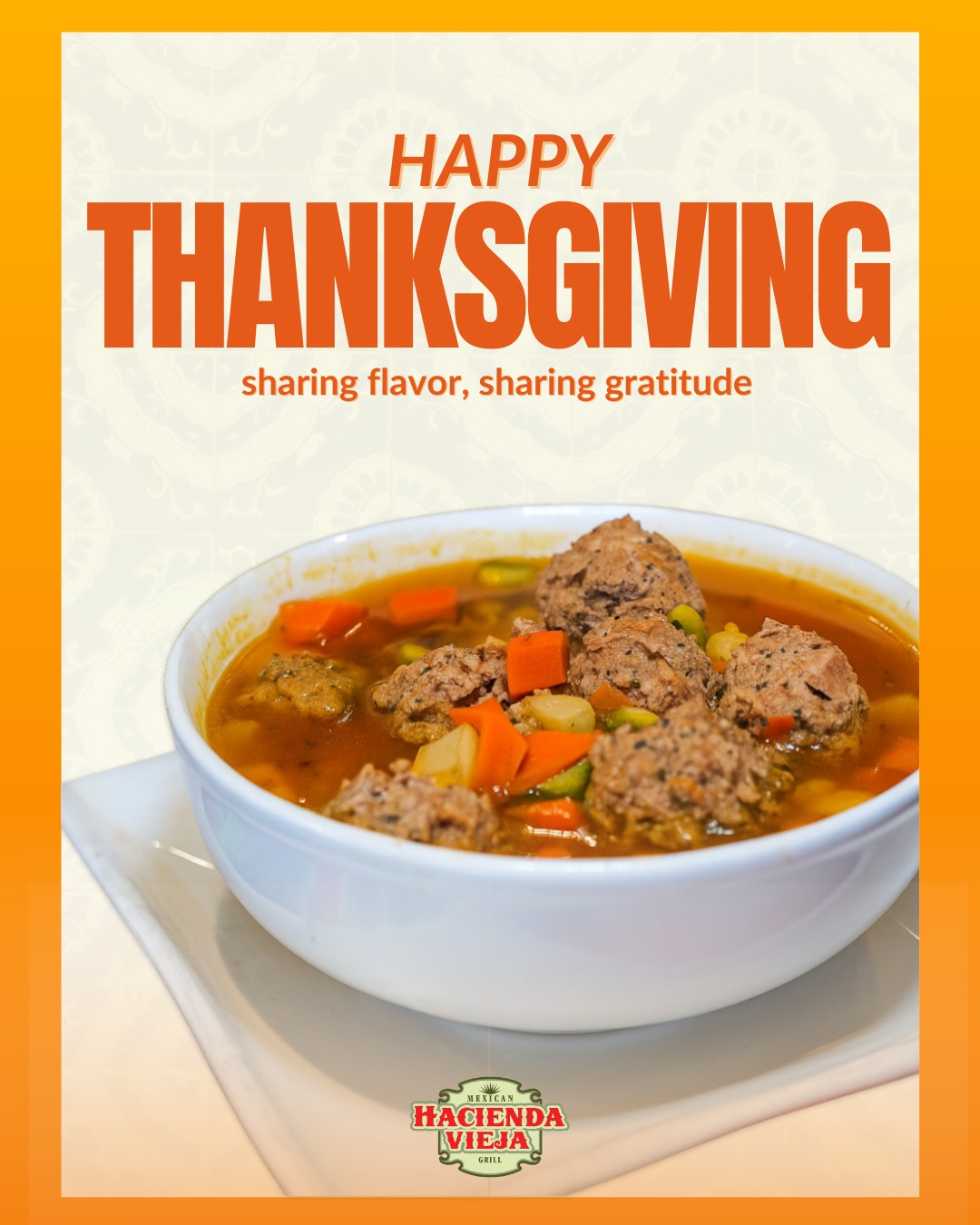 Wishing you a Happy Thanksgiving! 🍂
We’re thankful for our amazing customers, our dedicated team, and everyone who’s part of the Hacienda Vieja family.
#HaciendaViejaKC #tastethedifference