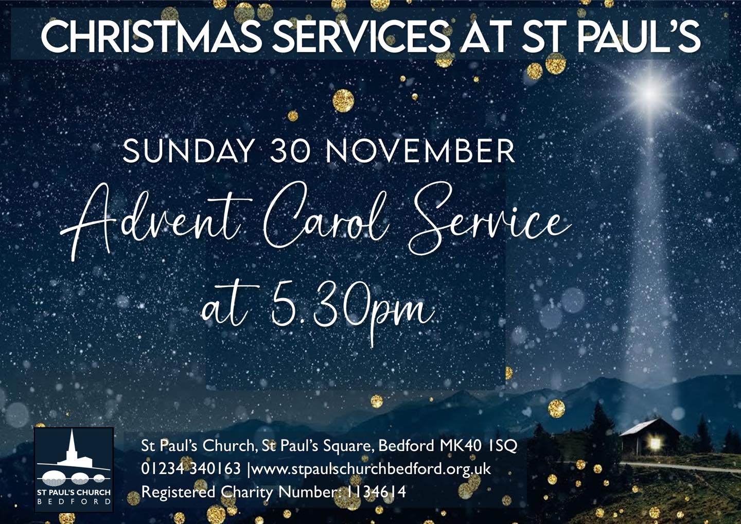 Christmas is coming! And the season of Advent begins this Sunday, 30th November when everyone is invited to St Paul’s Church for a special Advent Carol Service by Candlelight at 5.30pm.