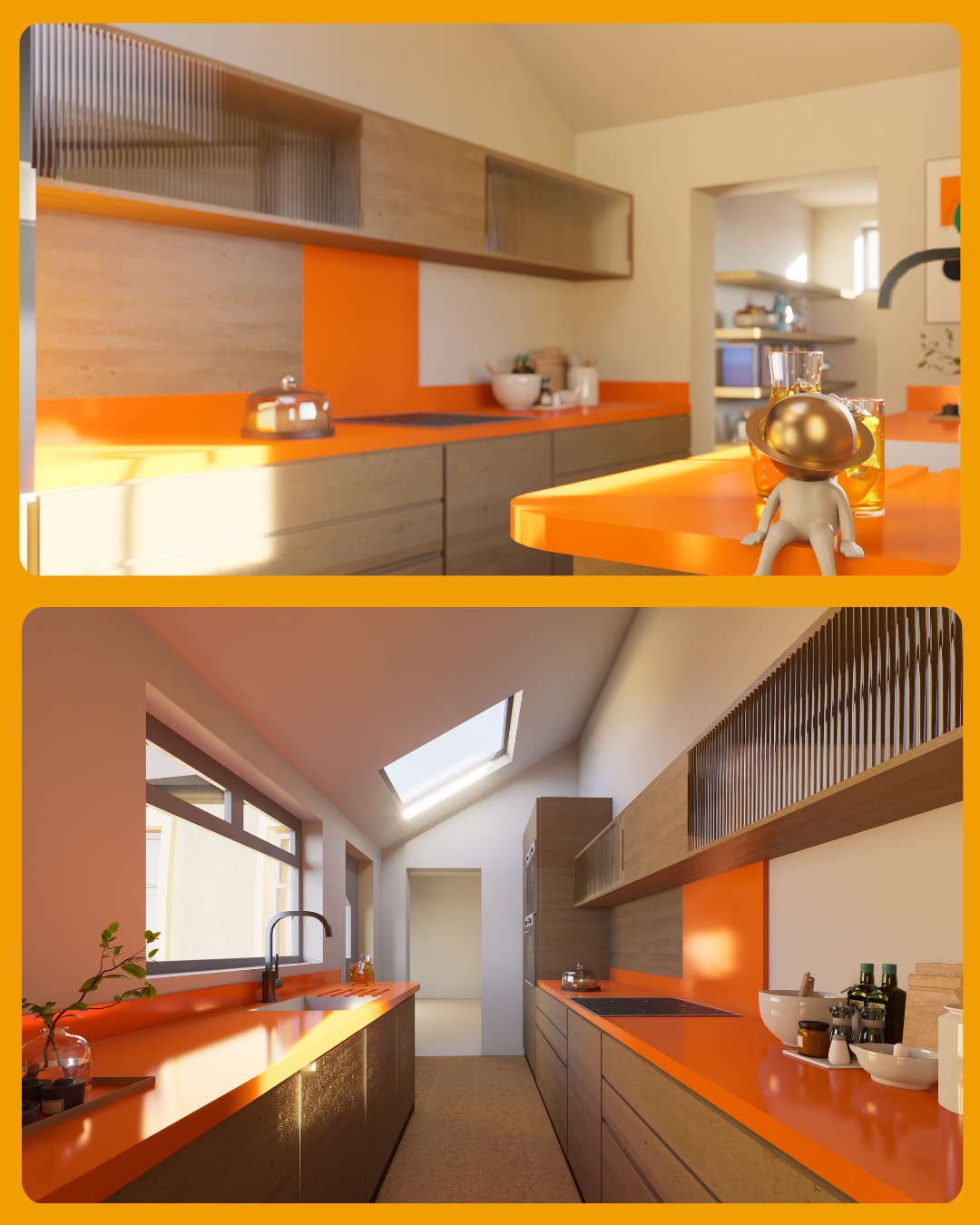 A closer look at the new kitchen and utility room extension for our Lundin Links project, now officially in for Building Warrant 🎉
The home is an early twentieth century stone built cottage with so much character, so the design has been shaped to feel respectful and calm while introducing a fresh modern energy.
Materiality plays a big part here.
Beautiful exposed birch veneer ply forms the cabinetry, shelving and pantry wall, all crafted by @kitcaboose with their usual care and precision. From the birch ply joinery through to the striking bespoke worktop with its seamless integrated sink. A complete handcrafted package that brings warmth and character to the whole extension.
The vaulted ceiling draws daylight deep into the kitchen, washing over the warm timber and making the whole space feel bright and uplifting. The new utility ties in neatly with the palette, giving the home a clearer and more practical layout without losing its charm.
A huge thank you to our brilliant clients for trusting me with their home. Such a joy to work with 🙏
And a big thank you to AMT Structural Design for their collaboration and support. Always a pleasure to design with. Clear efficient and a fantastic partner in bringing ideas to life 🙌
If you are planning a project of your own and want to explore the possibilities feel free to get in touch ✉️✨
#fifehomes #lundinlinks #scottisharchitecture #kitchendesign #utilityroomdesign #birchply #bespokekitchen #kitkaboose #naturalmaterials #stonecottage #heritagerenovation #modernmeetsheritage #interiordesignscotland #warmminimalism #softmodernism #vaultedceiling #calmspaces #wellcraftedhomes #scottishhomes #extensiondesign #craftedliving #spiritandstructurearchitecture