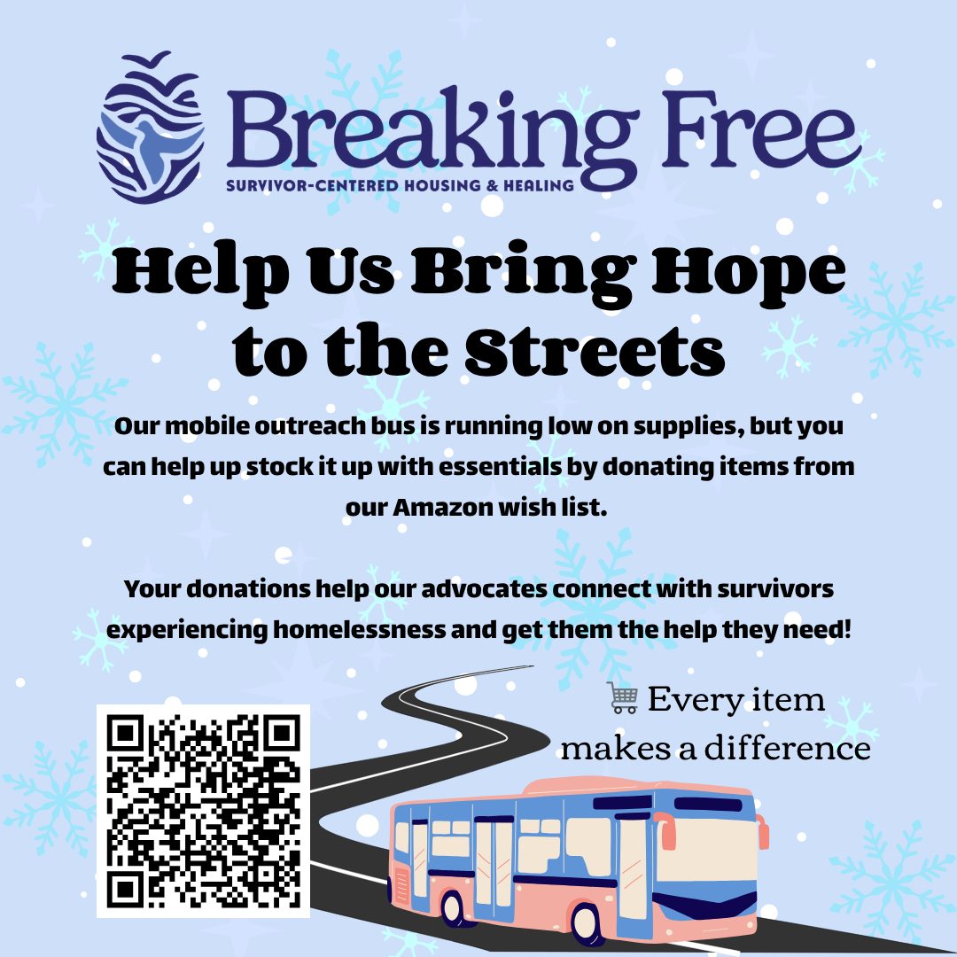 For someone living in an encampment or on the streets, the Outreach Bus is a safe face, a warm hand, and a reminder that they have not been forgotten.
Your donations stock the bus with:
🥫 Food + water
🛁 Hygiene kits
🧣 Winter gear
🧡 Emergency supplies
💬 Someone to talk to
If you want a tangible way to support people who are unsheltered and at high risk of exploitation, this is it.
🛒 Shop the Amazon Wish List: https://www.amazon.com/hz/wishlist/ls/1SO1VWRGAS4RA?ref_=wl_share
Together, we can make sure the bus leaves full and returns empty, because everything went to someone who needed it.