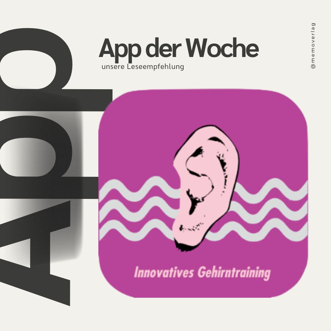 App der Woche: "Hören und Denken 1-3" jetzt in deinem App Store. Mehr auf der Seite des memo verlags unter https://www.memoverlag.de/memo-apps