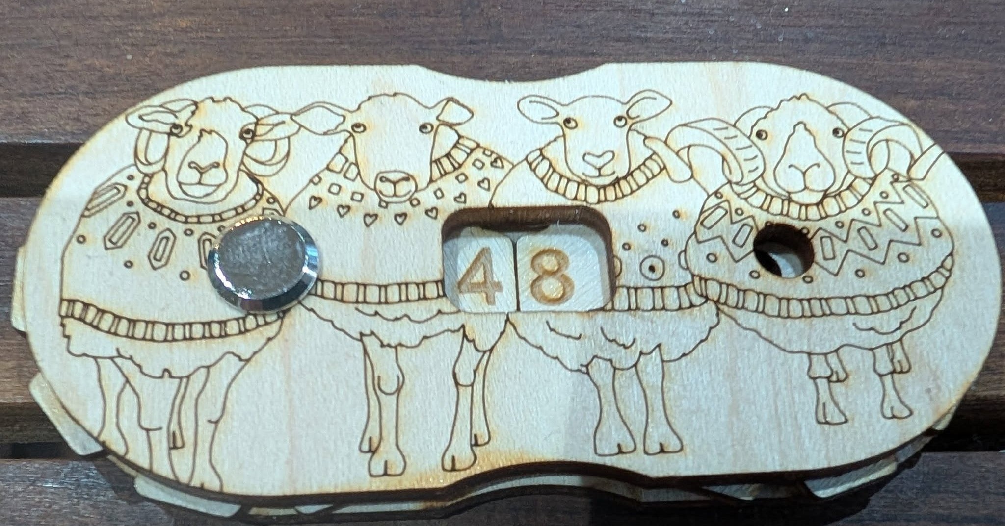 William Morris said "Have nothing in your house that you do not know to be useful, or believe to be beautiful" This clever row counter is certainly useful and while not necessarily beautiful, makes me smile whenever I look at it.
I'm a great believer is having things that add a smile to my day and as I've just started knitting a new jumper in the coral shade of the Cambrian Mountain wool Woolplay stocks. using the Black Welsh wool pattern from the Wonder of Wool book, this little gadget is keeping a smile on my face!
If you want to treat yourself or solve a Christmas gift dilemma, check it out on Woolplay.co.uk/christmas. There are other cute items from Emma Ball to help you with your knitting or crochet project to check out too.
#christmasideas #giftingideas #woolcraft #knittingaddict #crochet