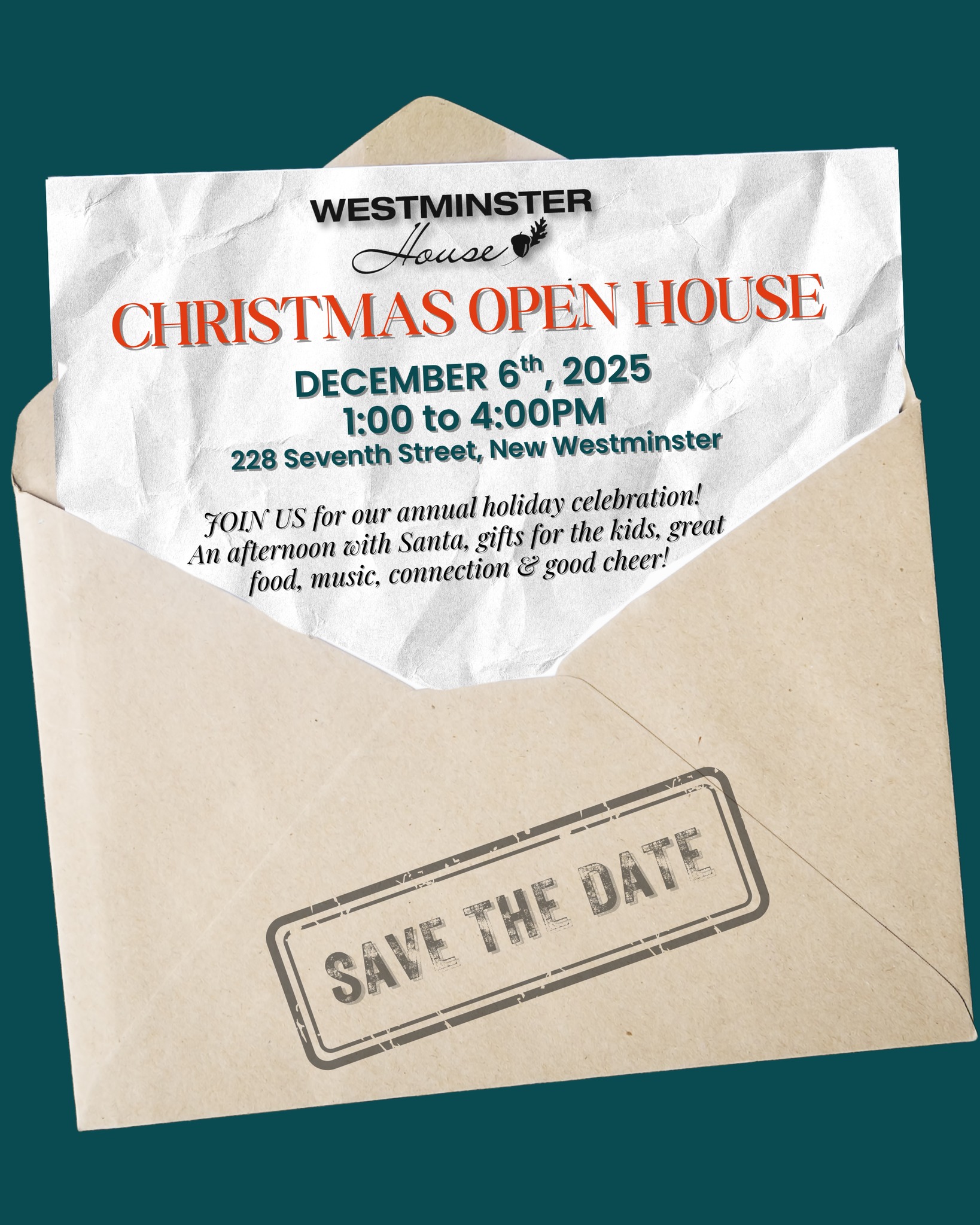Join us on December 6th for our Christmas Open House! We will have food, gifts, Santa & more!🎁⛄🎅🎄 Link in bio for more information and to RSVP!