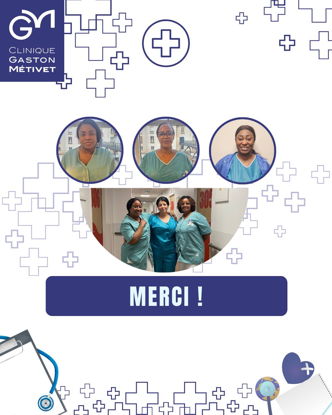 Aujourd’hui, nous célébrons la Journée des Aides-Soignants et des Auxiliaires de Puériculture 💙
À la Clinique Gaston Métivet, nos équipes AS et AP sont au cœur du soin, chaque jour, chaque nuit, auprès de nos patients et de leurs familles.
Elles accompagnent avec douceur, compétence, humanité et une disponibilité qui force l’admiration.
🩺 Merci pour votre engagement.
💙 Merci pour votre bienveillance.
🤝 Merci pour le lien précieux que vous créez avec les patients.
✨ Merci d’incarner la qualité de notre clinique.
Aujourd’hui, nous vous mettons en lumière.
Bravo et merci à toutes nos AS & AP ! 🌟
#JournéeDesAS #JournéeDesAP #Soignants #CliniqueGastonMetivet #HôpitalPrivé #villesaintmaurdesfossés