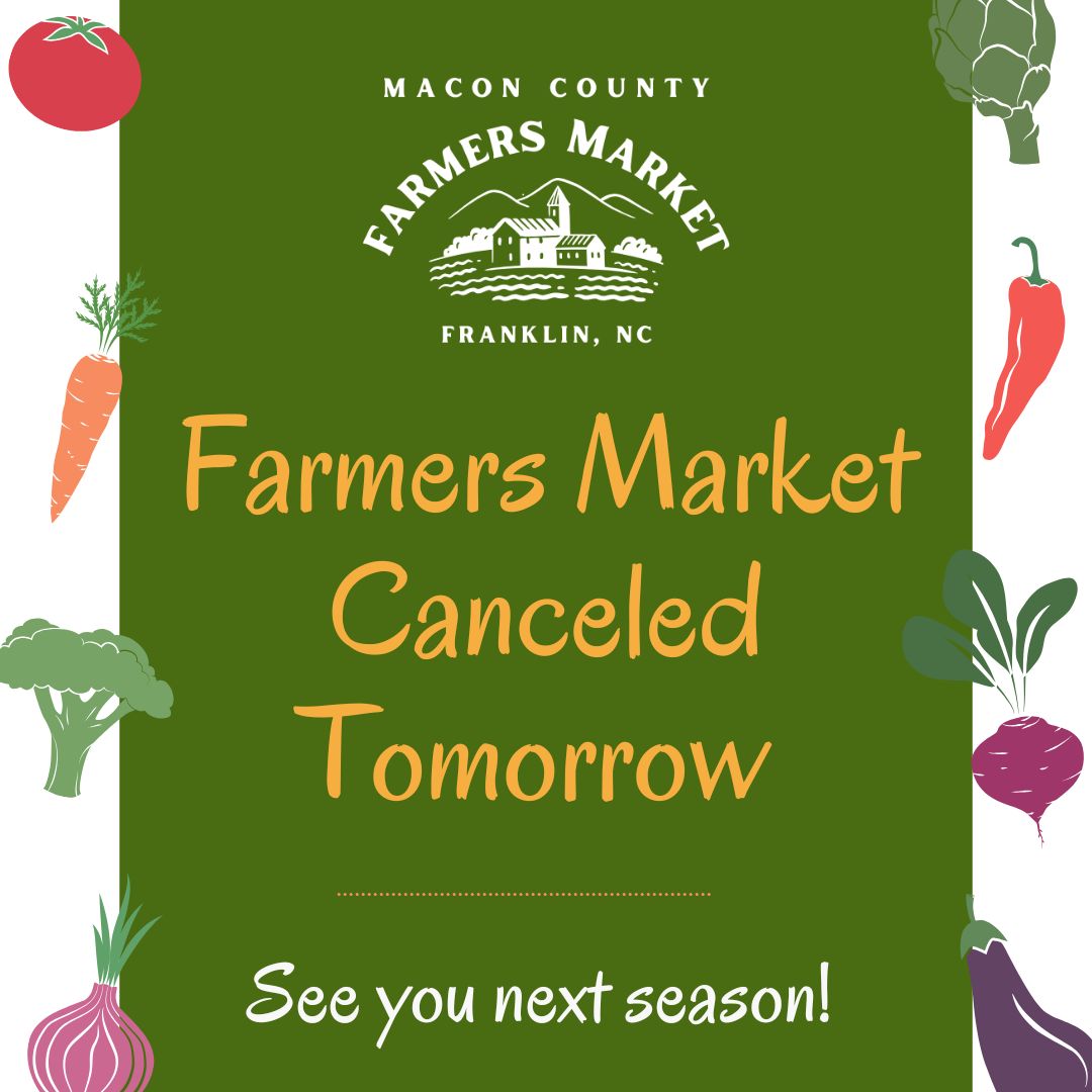 We’re sorry to share that our final market of the season is canceled due to the weather and unexpected vendor callouts. It’s not how we hoped to close the year, but we are incredibly grateful for every Saturday spent with this community. Thank you for showing up, supporting local growers and makers, and bringing so much life to the market each week.
We can’t wait to welcome you back next season, and we’re already looking forward to the mornings filled with fresh produce, handmade goods, and familiar faces. Until then, stay warm and take care, Franklin. 🍅🥕🌱