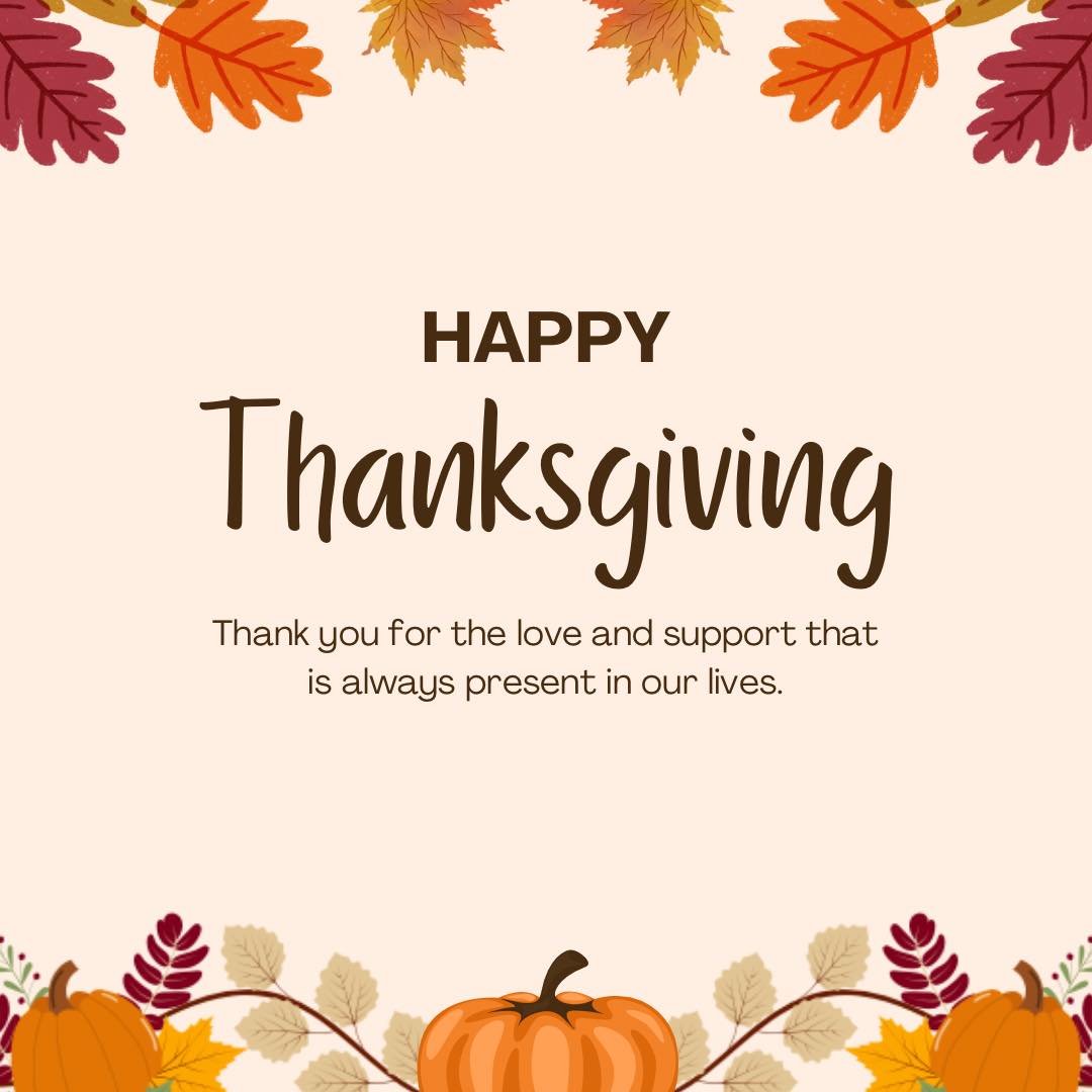 Happy Thanksgiving 🦃🍁
Grateful for another year of love, growth, and all of the people who make life so beautiful. Wishing you a day full of warmth, laughter, and full plates. 🤎