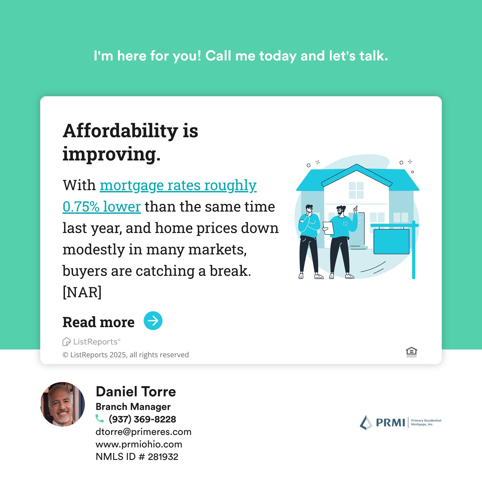 Declining Mortgage Rates Helped Housing Remain Affordable in September
Read the full article to stay in the know: https://www.nar.realtor/blogs/economists-outlook/latest-housing-affordability-index-data-graphs
#article #news #notablearticle #listreports #loanofficer