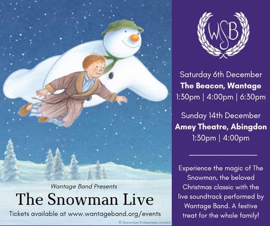 6 more sleeps! โโ๏ธ
๐ The Beacon, Wantage
โฐ Saturday 6th December: 1:30, 4:00, 6:30
Sit back and relax as the band give you the perfect start to the festive season. ๐ถ
Tickets available at www.wantageband.org/events
#BrassBand #Wantage #Abingdon #Oxfordshire #LiveMusic #Performance #Concert #Snowman #Christmas #Festive