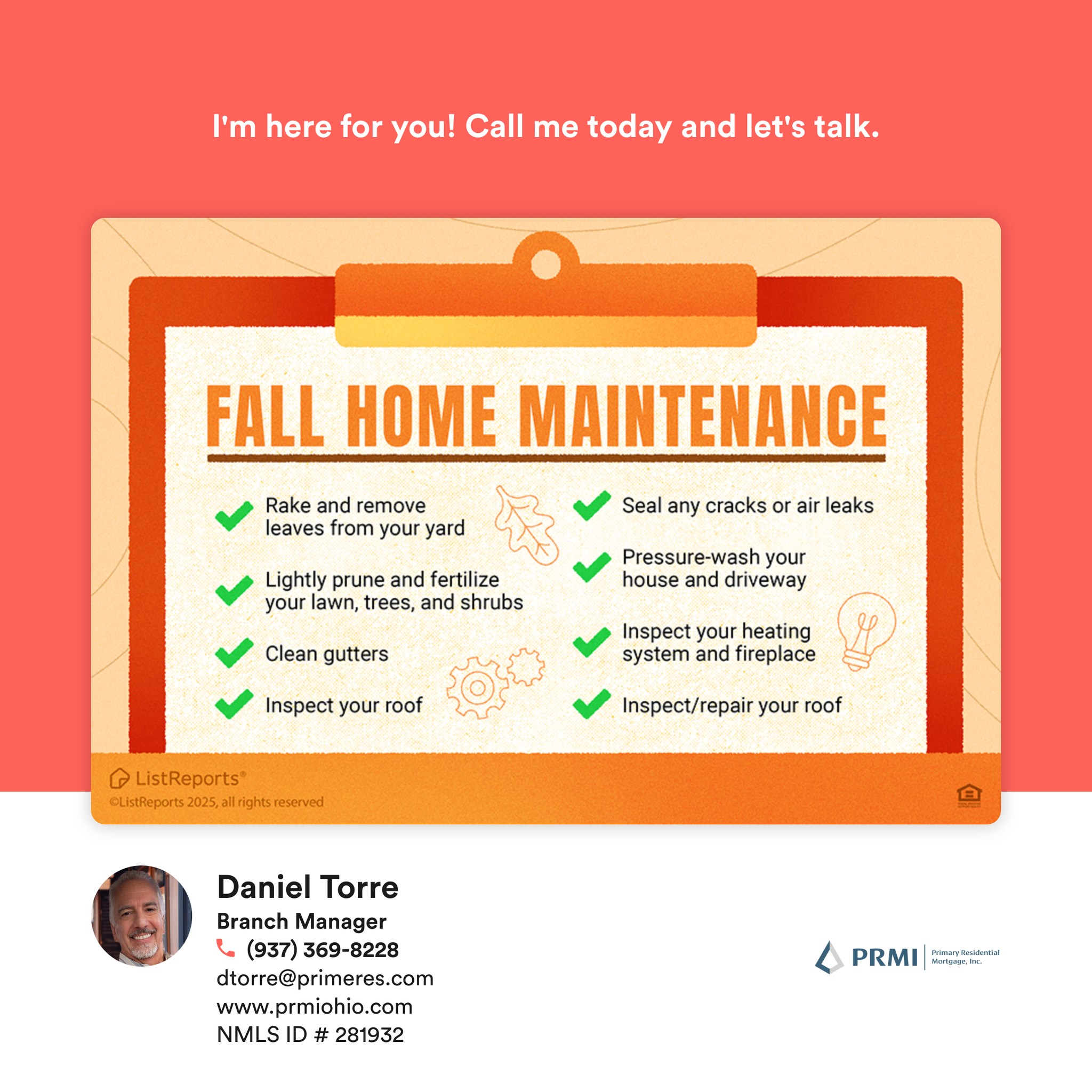 Fall in love with your home all over again by tackling seasonal maintenance! 🍂 From gutter cleaning to sealing windows, this checklist has got you covered. Don't let minor issues ‘fall’ through the cracks – a well-maintained home is always in season! #thehelpfulLO #home #house #hometips #listreports #fall #lo112625 #investment #mortgage #loanofficer #dreamhome