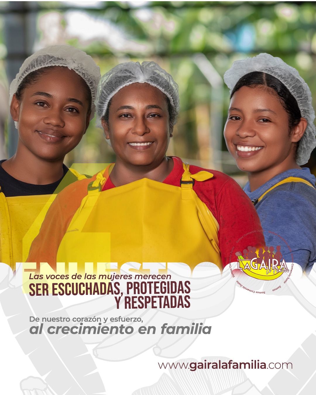 Hoy unimos nuestras manos y nuestras palabras para recordar que la violencia contra la mujer no es un asunto individual: es una responsabilidad colectiva. Este día nos invita a mirar hacia adentro como comunidad y fortalecer las acciones que construyen entornos seguros, libres y llenos de respeto.
Reconocemos el coraje de cada mujer que trabaja, sueña y lucha día a día. Su bienestar es fundamental para el crecimiento de nuestras familias y territorios. Por eso, promovemos relaciones más empáticas, hogares más conscientes y espacios donde todas puedan expresarse sin temor.
Nuestra voz se suma a la de millones que hoy dicen con fuerza: cuidar, respetar y proteger también es un acto de justicia.
#noalaviolenciacontralamujer #agropecuarialagaira #calidad #sostenibilidad #colombia #Urabá #SomosComercioJusto #Fairtrade