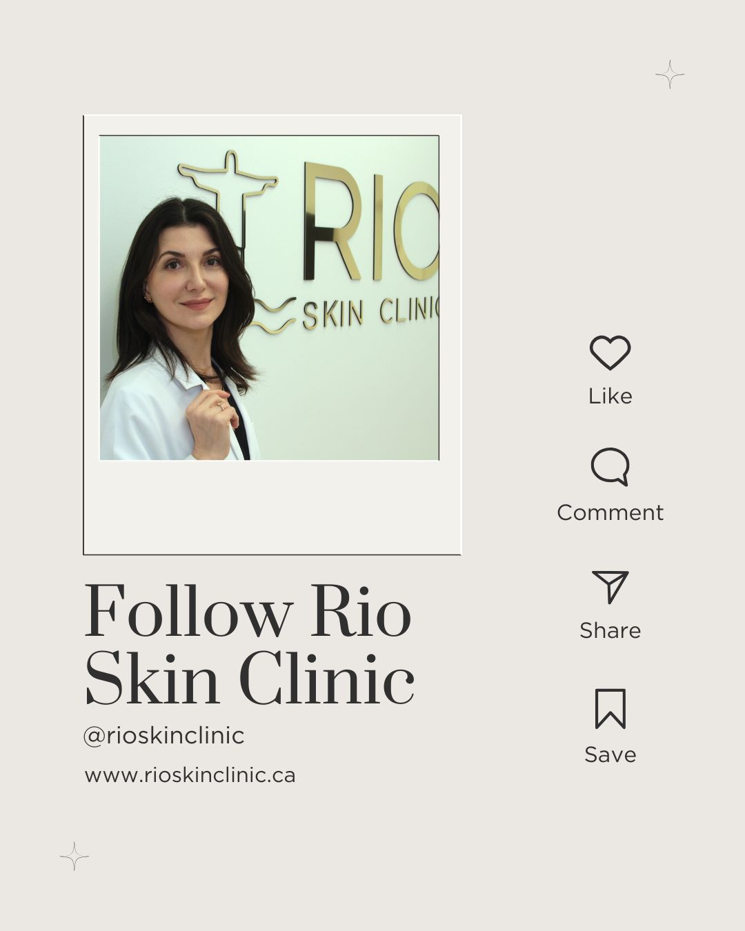 ✨ Stay Glowing! ✨
Follow Rio Skin Clinic for the latest skincare tips, treatments, and special offers with Dr. Leticia Spinelli.
Your glow journey starts here — don’t miss out!
#FollowUs #RioSkinClinic #DrLeticiaSpinelli #SkincareTips #GlowUp #HealthySkin #BeautyUpdates