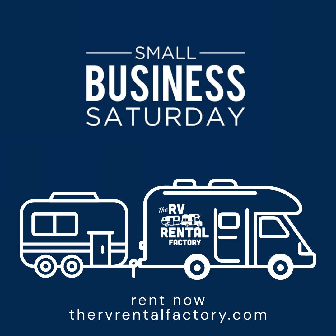 Small Business Saturday! The RV Rental Factory is your local go to company when it comes to getting your family out on their next adventure! No hidden fees when you book directly with us at
thervrentalfactory.com 🚐