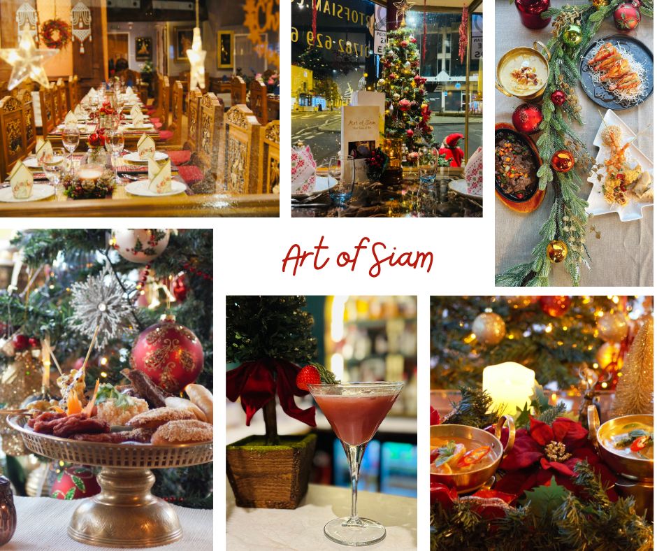 The Christmas countdown is on - 29 days to go! 🎄✨
Join us at Art of Siam for the full festive experience : sparkling decorations, a special Christmas menu made just for this season, and festive cocktails crafted to bring the holiday cheer.