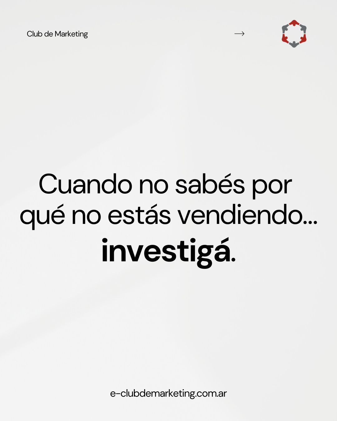 Estudios de mercado para responder lo que hoy te frena:
• Por qué no te eligen
• Qué valora realmente tu cliente
• Si pagaría más por tu propuesta
• Cómo compite tu mercado
• Qué mensajes generan conexión
En CDM te damos respuestas claras, accionables y sin vueltas. No PDFs eternos: decisiones concretas.
💬 Empezá a tomar decisiones con dirección.
📲 Escribinos y activá tu planificación estratégica hoy.
👉 Más info en www.e-clubdemarketing.com.ar/marketing
#InvestigaciónDeMercado #MarketingDataDriven #DecisionesConDatos #ClubDeMarketing