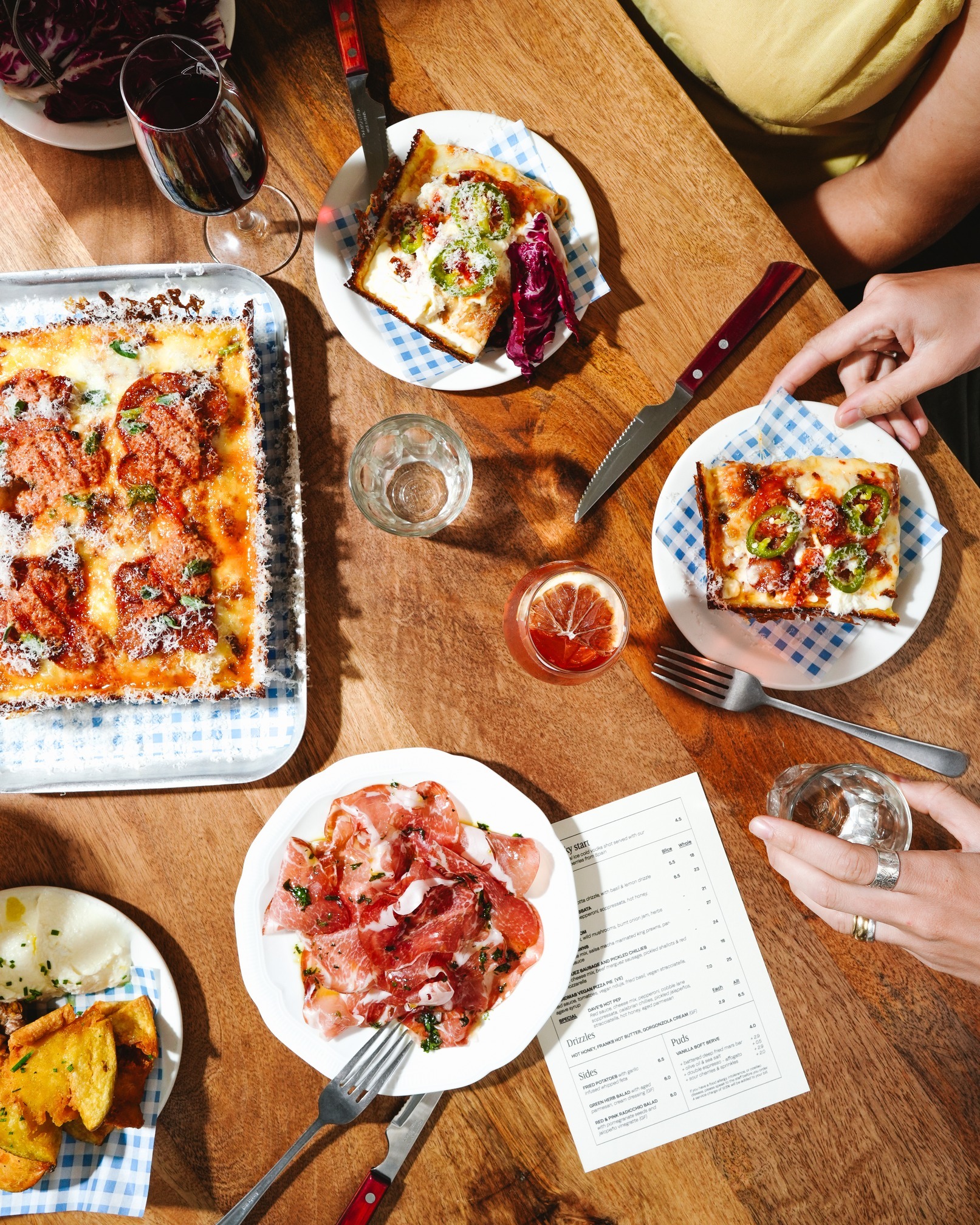 Gather the gang — we’re ready for you!
We now take group bookings at both sites, and have introduced set menus and wine packages (because we do know what you’ll love). Send your request in and we'll get your date in the diary. 🍕🍷