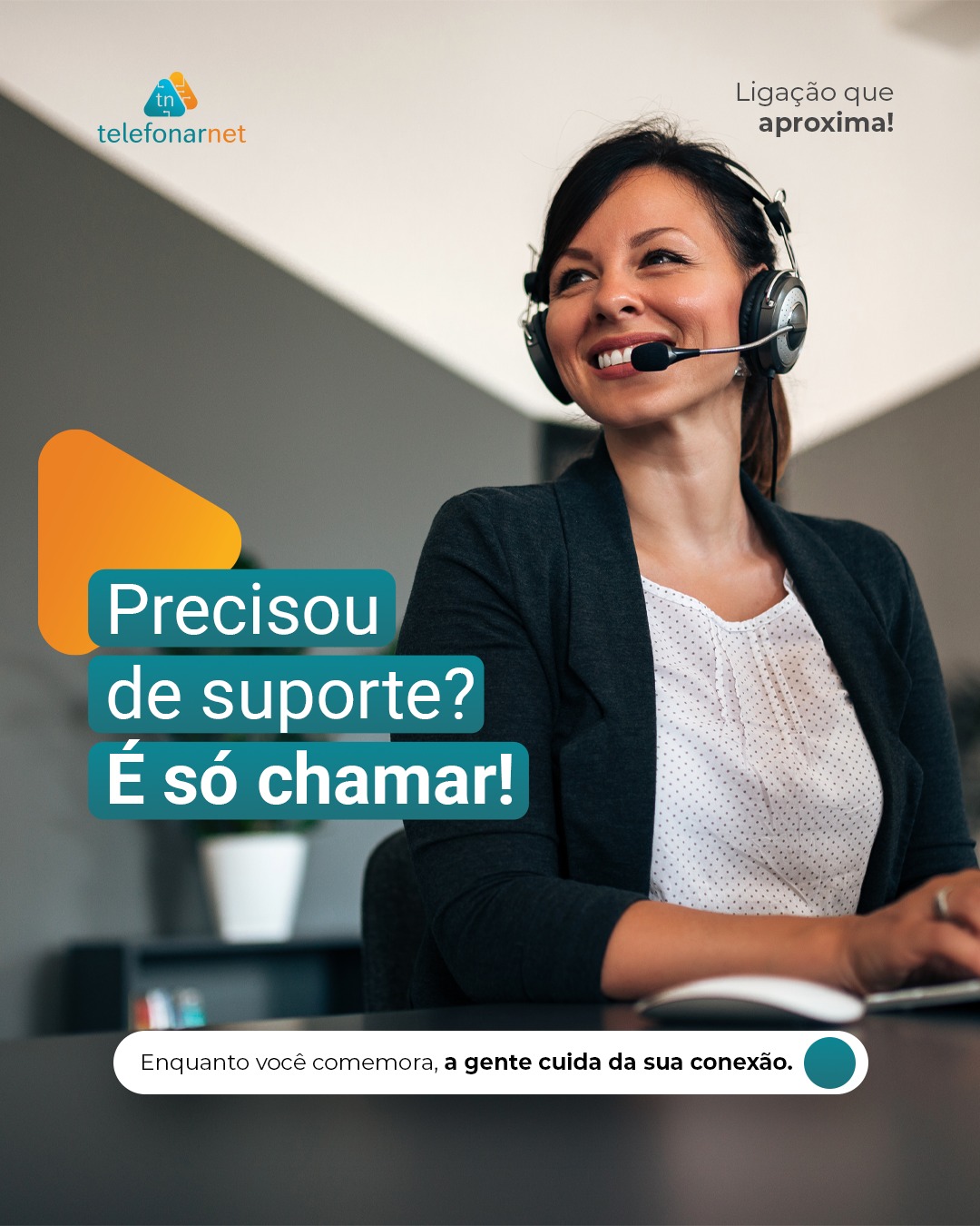 Fim de ano é tempo de celebrar, relaxar e curtir quem você ama, e a última coisa que você precisa é se preocupar com a internet.
Com a Telefonarnet, você tem atendimento sempre disponível e conexão feita pra acompanhar cada momento, sem falhar.
Precisa de suporte? Estamos aqui. Sempre.