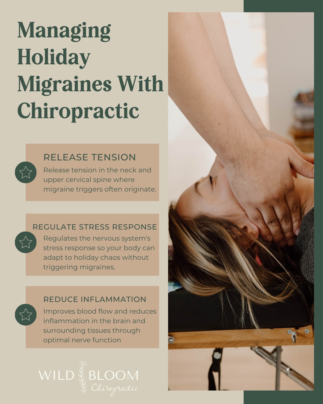 The lights are twinkling, the to-do list is endless, and that familiar pressure is building behind your eyes... 🎄😣
If you're someone who dreads the holidays because you KNOW a migraine is coming—triggered by the stress, the chaos, the sensory overload, the lack of sleep, the sugar crashes—you're not alone. And you don't have to just "push through" another season feeling miserable.
Your migraines aren't just random. They're your nervous system's way of saying "I can't adapt to this stress anymore."
When your body is stuck in fight-or-flight mode (hello, holiday season), your nervous system becomes HYPER-sensitive. Every bright light, every loud conversation, every schedule change becomes a potential migraine trigger. Your body literally can't regulate itself because it's too overwhelmed to function optimally.
This is where chiropractic care becomes your secret weapon for actually ENJOYING the holidays.
Gentle, specific adjustments help your nervous system shift out of that constant stress response and into a state where it can adapt, regulate, and HEAL.
Here's how chiropractic helps you manage holiday migraines:
1️⃣ Releases tension in the neck and upper cervical spine—where most migraine triggers originate and where stress loves to live
2️⃣ Regulates your nervous system's stress response—so your body can handle the holiday chaos without breaking down into a migraine
3️⃣ Improves blood flow and reduces neurological inflammation—giving your brain the support it needs to function without pain.
Imagine this holiday season without the fear of "when will the next migraine hit?"
Imagine being PRESENT at family gatherings. Enjoying the lights and sounds instead of hiding from them. Actually having the energy to create memories instead of just surviving.
The holidays are meant to be enjoyed—not endured through pain. Let's get you there.
.
.
.
#wildbloomchiro #gallatintn #sumnercounty #chiropractic #holidays #migraines #christmas #stress #regulate