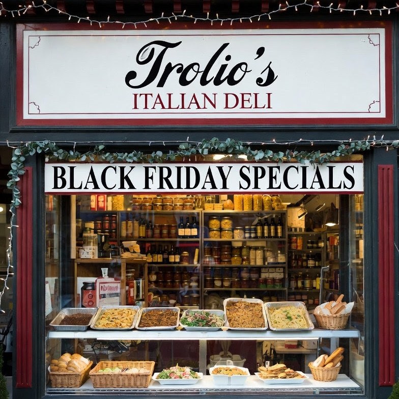 Rise and shine, Italian food lovers! Kick off your shopping spree the right way with our mouthwatering Breakfast Sandwich paired with a perfectly brewed coffee. If lunchtime is on your agenda, indulge in our Classic Chicken Cutlet & Prosciutto sandwich with Roasted Red Peppers, Fresh Mozzarella, Basil, Tomato and Balsamic Glaze nestled in a soft Kaiser Roll that’s sure to satisfy. Each bite is a delicious journey through Italy, bringing authentic flavors right to your palate. Don’t miss out—fuel your day with Trolio’s delightful offerings that make every moment irresistible!