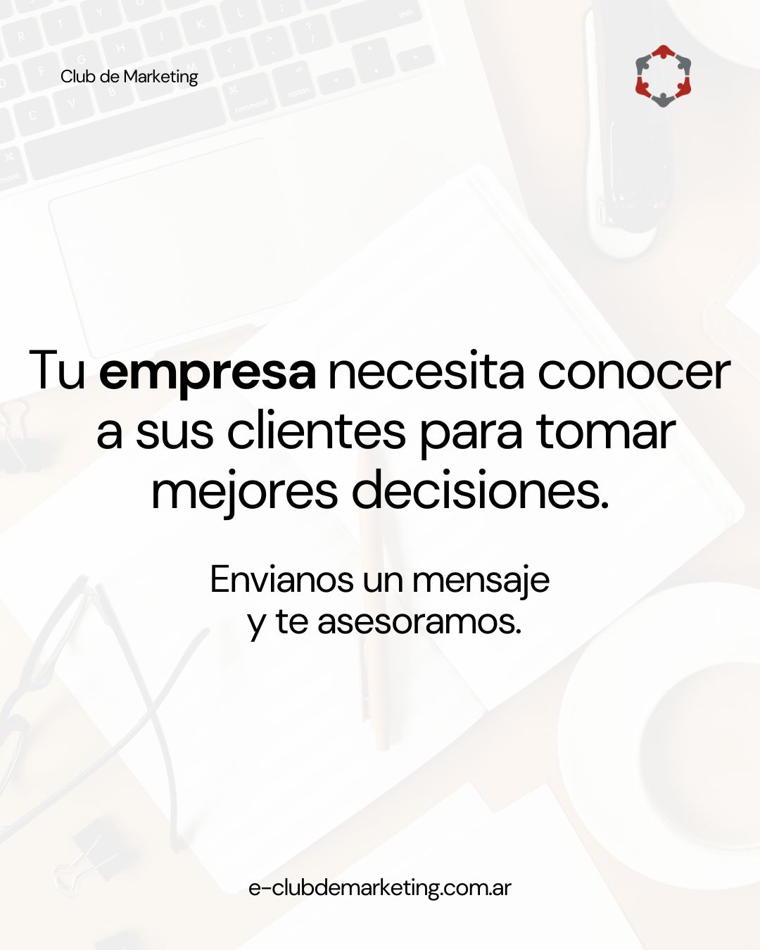 Conocer qué piensan tus clientes no es un lujo: es la base para crecer con coherencia y reducir el margen de error.
En Club de Marketing diseñamos estudios que te permiten entender su experiencia, sus necesidades y sus expectativas reales.
Decisiones más claras.
Estrategias más efectivas.
Resultados más sólidos.
💬 Empezá a tomar decisiones con dirección.
📲 Escribinos y activá tu planificación estratégica hoy.
👉 Más info en www.e-clubdemarketing.com.ar/marketing
#InvestigaciónDeMercado #Clientes #ClubDeMarketing #DecisionesConDatos