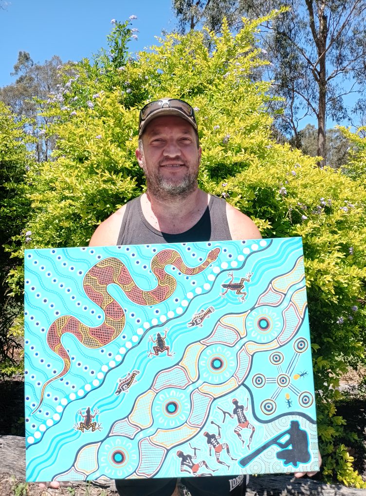 I was honoured to paint this art piece for a client, which will be prominently displayed in the foyer of their centre.