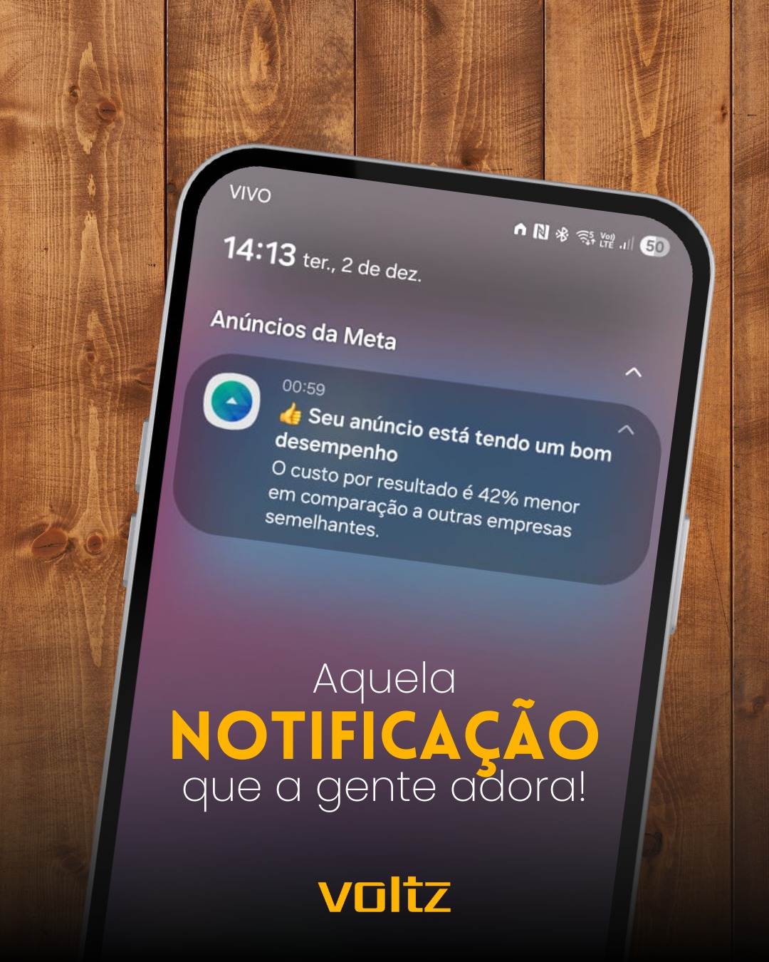 Sabe aquela notificação que muda o dia? Pois é… essa aí é real. Nada de print fake, nada de IA inventando resultado. É campanha de verdade, rodando com estratégia de verdade.
Porque na Voltz, performance não é marketing — é método.
Enquanto muitos ainda apostam no “vamos ver no que dá”, aqui o jogo é outro: otimização constante, leitura inteligente de dados e decisões que baixam custo e aumentam resultado.
Quando chega uma notificação dessas, a gente sabe que o cliente está avançando e que o planejamento está funcionando exatamente como deveria.
Quer sentir no seu negócio a diferença entre anunciar e performar?
Fale com a Voltz e coloque seus anúncios para trabalhar de verdade.
#voltzmarketing #gestaodetrafego #tráfegopago #publicidadeonline #marketingdigital #performancedigital #negociosdigitais #estrategiadigital #marketingquevende