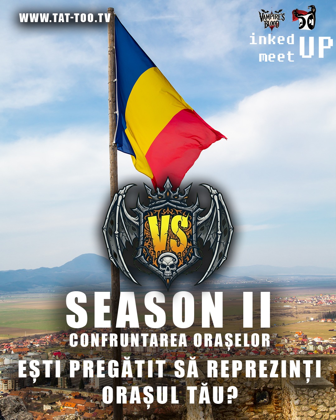 🎨 VERSUS – SEZONUL 2 vine în orașul tău!
Competiția de tatuaje care lasă urme pe hartă și pe piele revine #BiggerBetterBolder și ajunge în următoarele orașe din România:
📍 Cluj-Napoca • Timișoara • Iași • Constanța • Brașov • Craiova • Galați • Oradea • Ploiești • Brăila • Sibiu
✨ Iar București găzduiește Finala Capitalei în cadrul InkedUP MeetUP!
Artiști din toată țara intră într-o confruntare explozivă:
⏳ 5 ore
🎯 temă impusă
😱 Element Surpriză votat 100% de public!
🔥 Tu ești următorul care poate reprezenta ORAȘUL TĂU!
🎬 Sezonul 2 începe în curând → tat-too.tv