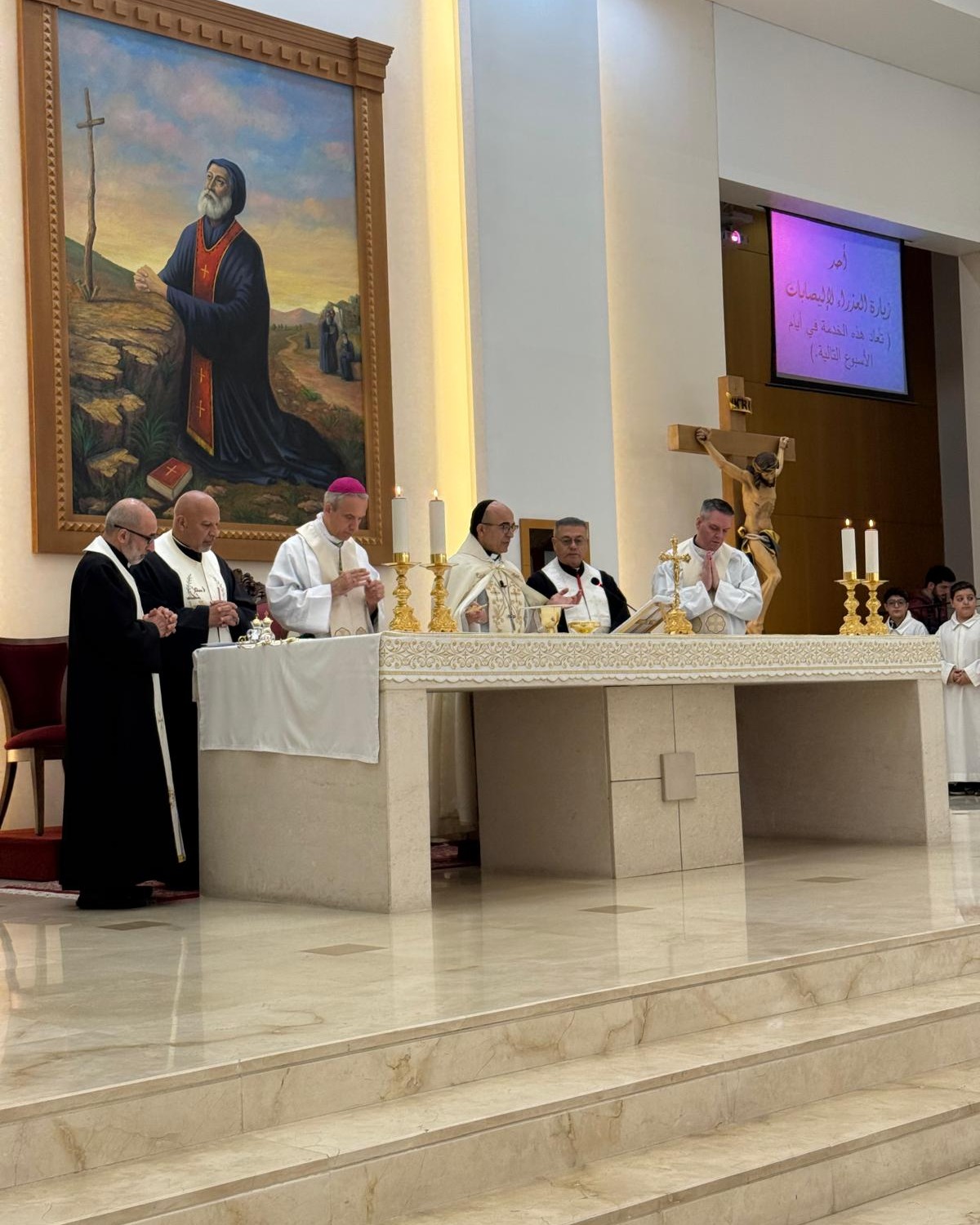Images from the Maronite Catholic Eparchies USA Pilgrimage to Lebanon-Day 4 (November 30)
Bishop A. Elias Zaidan and the members of the pilgrimage visited Our Lady of Bekaa in Zahle and other locations.