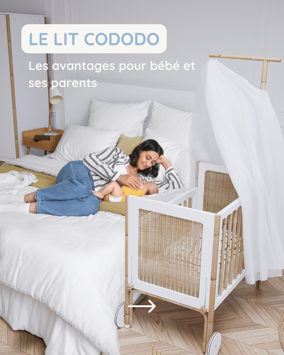 Lit cododo : ses avantages pour bébé et ses parents 🌙
Le lit cododo permet aux parents comme aux tout-petits de passer des nuits plus sereines et de meilleure qualité. Voici pourquoi ce lit est un allié des premiers mois :
1️⃣ Simplifier les nuits
Dormir à côté de votre bébé évite de vous lever pour chaque réveil. Bébé pleure ou perd sa tétine ? Vous n’avez qu’à tendre la main pour l’aider à se rendormir. Pratique et moins fatigant pour toute la famille.
2️⃣ Rassurer bébé et parents
Le lit cododo permet de garder un œil sur bébé à tout moment. Cette proximité est rassurante pour lui, qui sent l’odeur de ses parents et se sent protégé. Pour vous, parents, c’est la tranquillité d’esprit de pouvoir intervenir rapidement si nécessaire.
3️⃣ Faciliter les tétées
Si vous allaitez, le cododo rend les tétées nocturnes beaucoup plus simples. Bébé est à portée de bras, vous pouvez le nourrir et le reposer dans son lit sans interrompre votre sommeil.
4️⃣ Passer de meilleures nuits
Un bébé qui se sent en sécurité dort mieux. Le sommeil est essentiel pour son développement physique, psychique et cognitif. Résultat : des nuits plus paisibles et réparatrices pour toute la famille.
💡 Retrouvez toutes nos astuces pour un cododo serein dans le post !
#cododo #allaitement #bebe2025 #maman2025 #momlife #parentalite #mamanetbebe #dormirensemble #sommeilbebe #theobebe #parentsheureux #naissance2025 #eveildubebe