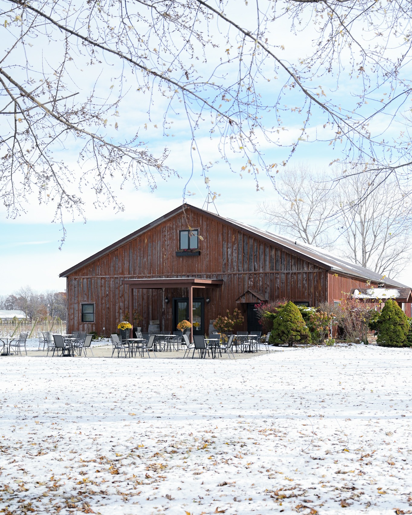 It’s a winter wonderland at Vivace Estate Winery! ❄️
Come warm up in our tasting room with a glass of wine and a savoury charcuterie board. 🍷🧀
And while you’re here, start your holiday shopping — choose from our curated gift baskets or build your own with their favourite wines! 🎁