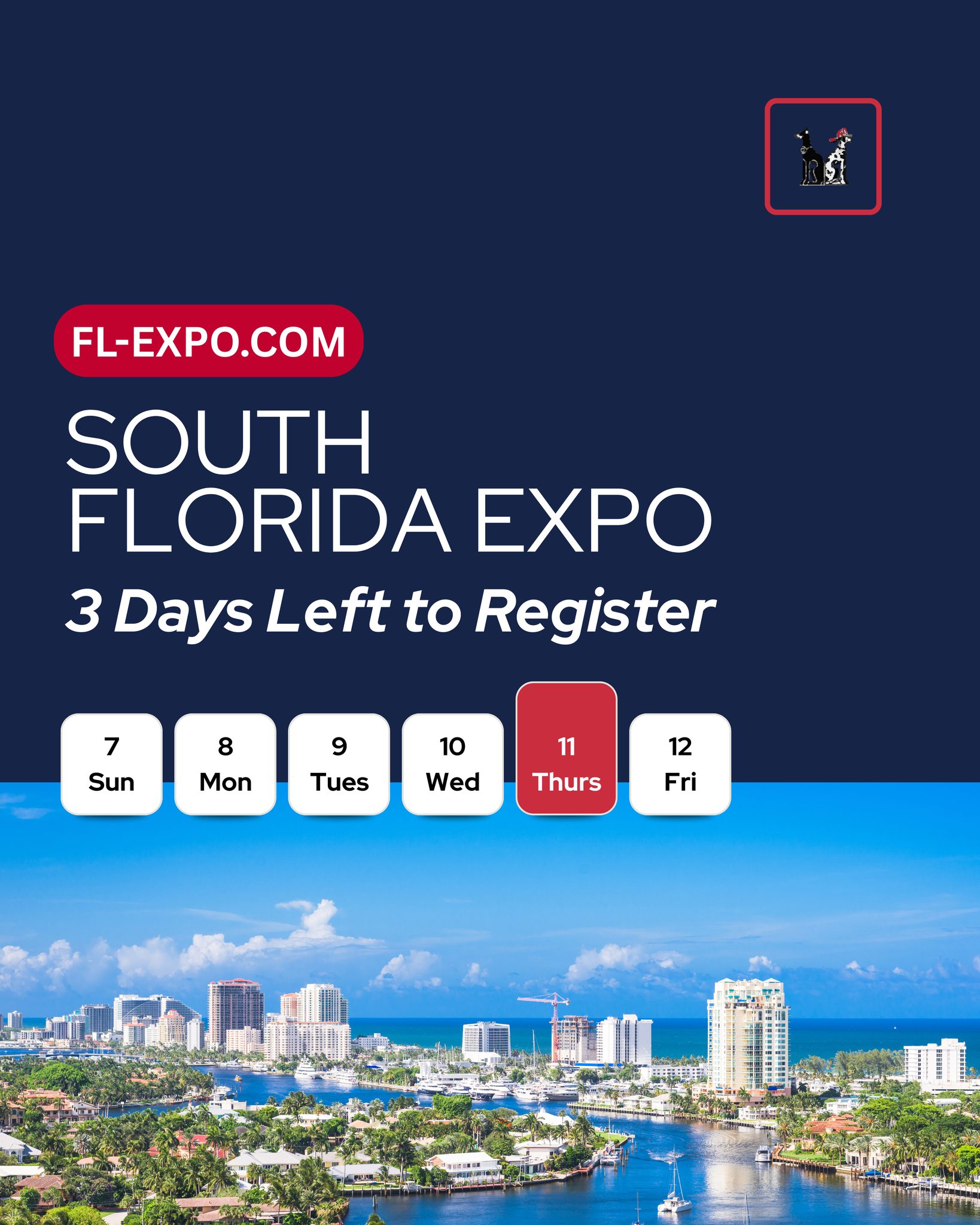 Three days left before South Florida's Biggest & Best Condo, HOA & Apartment Expo! Our fire and life safety experts are looking forward to meeting you! 🚨
FL-EXPO.com to register.