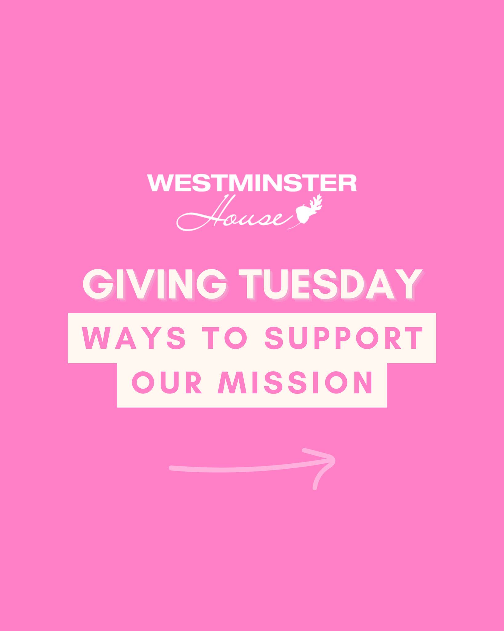 Warmth, Care, and Hope: That's what your support can do this Giving Tuesday.
Slide to take a look at the direct services you can fund for women and youth girls at Westminster House. Your donation makes a difference you can feel. Thank you for supporting our mission!
Tap the link in bio to choose your level of support!