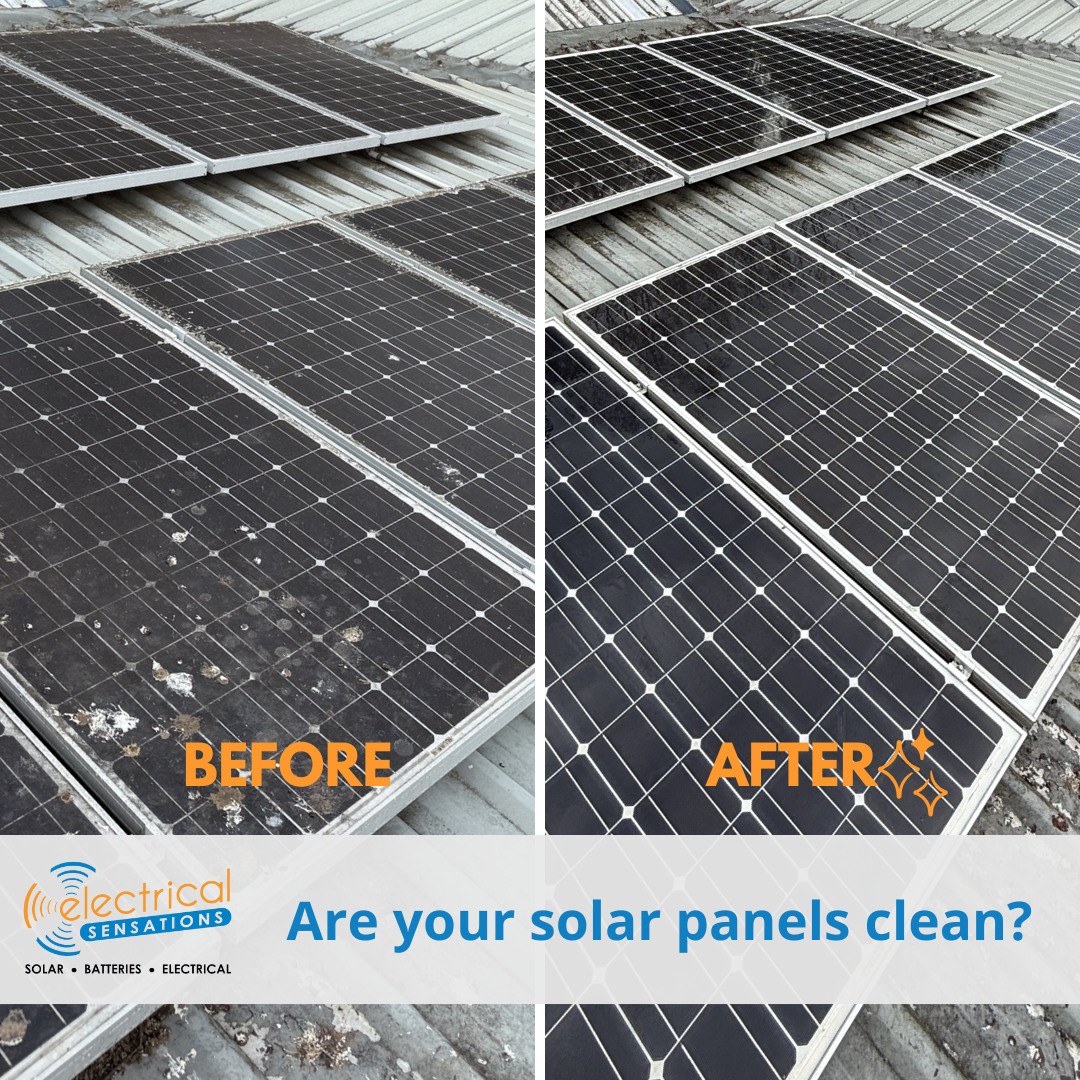 Protect your solar investment with regular, professional cleaning ✨
Regular solar panel cleaning is essential to ensure your system operates at maximum efficiency. Over time, dust, debris, bird poop and lichen can build up on panels, creating a physical barrier that reduces how much sun hits the panels.
📌 Recommended cleaning frequency:
In town: every 12 months
Near dirt roads, paddocks or heavy bird/bat activity: every 6 months (or more frequently if required)
A clean system means improved performance, longer panel lifespan and better value from your solar investment.
📞 To arrange a system check and clean, contact us on 07 4637 2744