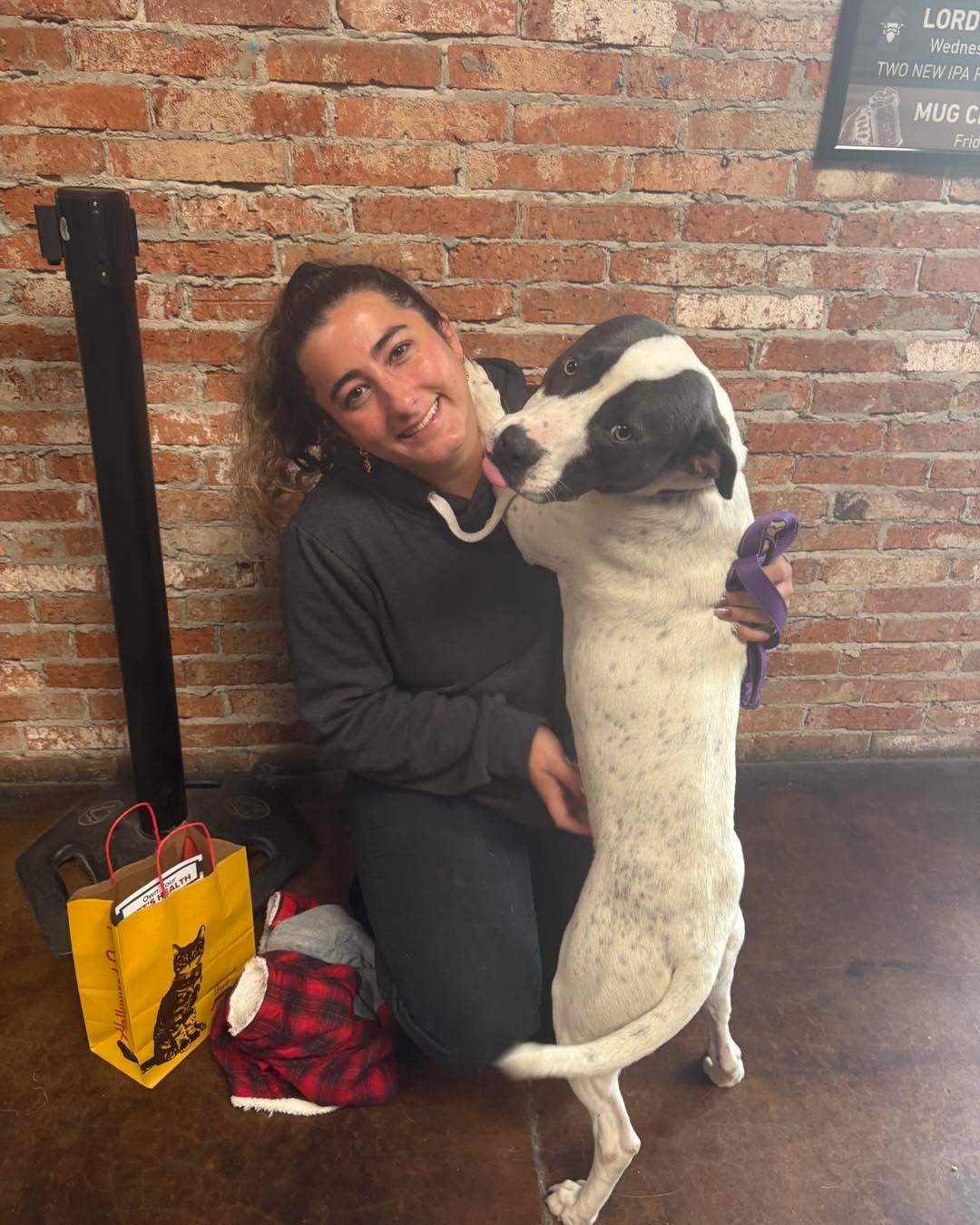 Sweet Lola has a new home! Her dad works at @maplebranchbrew and upon seeing her, called his wife, who drove down to meet her and the rest is history!
Thank you so much to the Fort Worth Animal Care & Control volunteers and staff who show up each month and allow the dogs to shine! Another shout out to the amazing Maple Branch crew who welcome us each month! We will be taking December off, but will be back in January ready to help dogs find their forever homes in the new year.