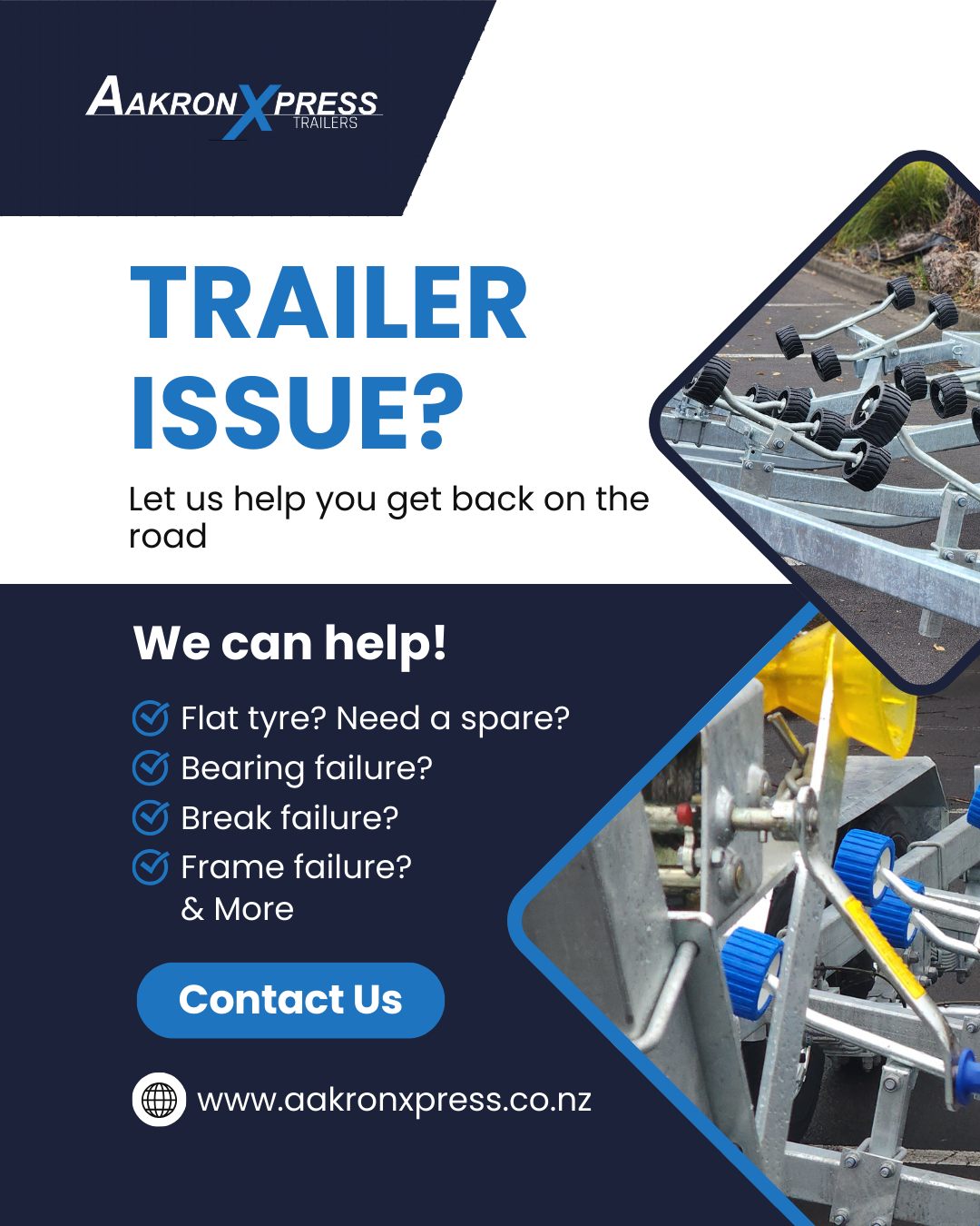 We are open to help if you've had a trailer issue over Christmas!
Call us today and we will do our best to get you on the road for New years.
Contact us : 0800 162 500
#TrailerRepairs #boattrailers #nz #boatingnz
