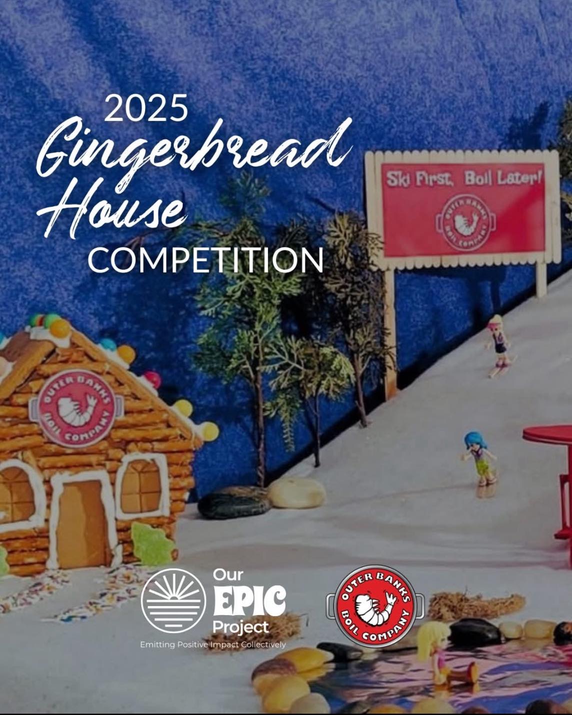 ✨ Giving Tuesday at Outer Banks Boil Company – Emerald Isle! ✨
We’re kicking off the season with our 2025 Gingerbread Beach Competition, and we couldn’t be more excited to blend holiday magic with community impact.
This year, teams will compete for a $500 donation to the charity of their choice — and our featured charity is Little Pink Houses of Hope, an incredible organization supporting families facing breast cancer. 💗 @littlepinkpics
Stay tuned for updates — voting begins December 6th!
Let the holiday magic begin! 🎄✨