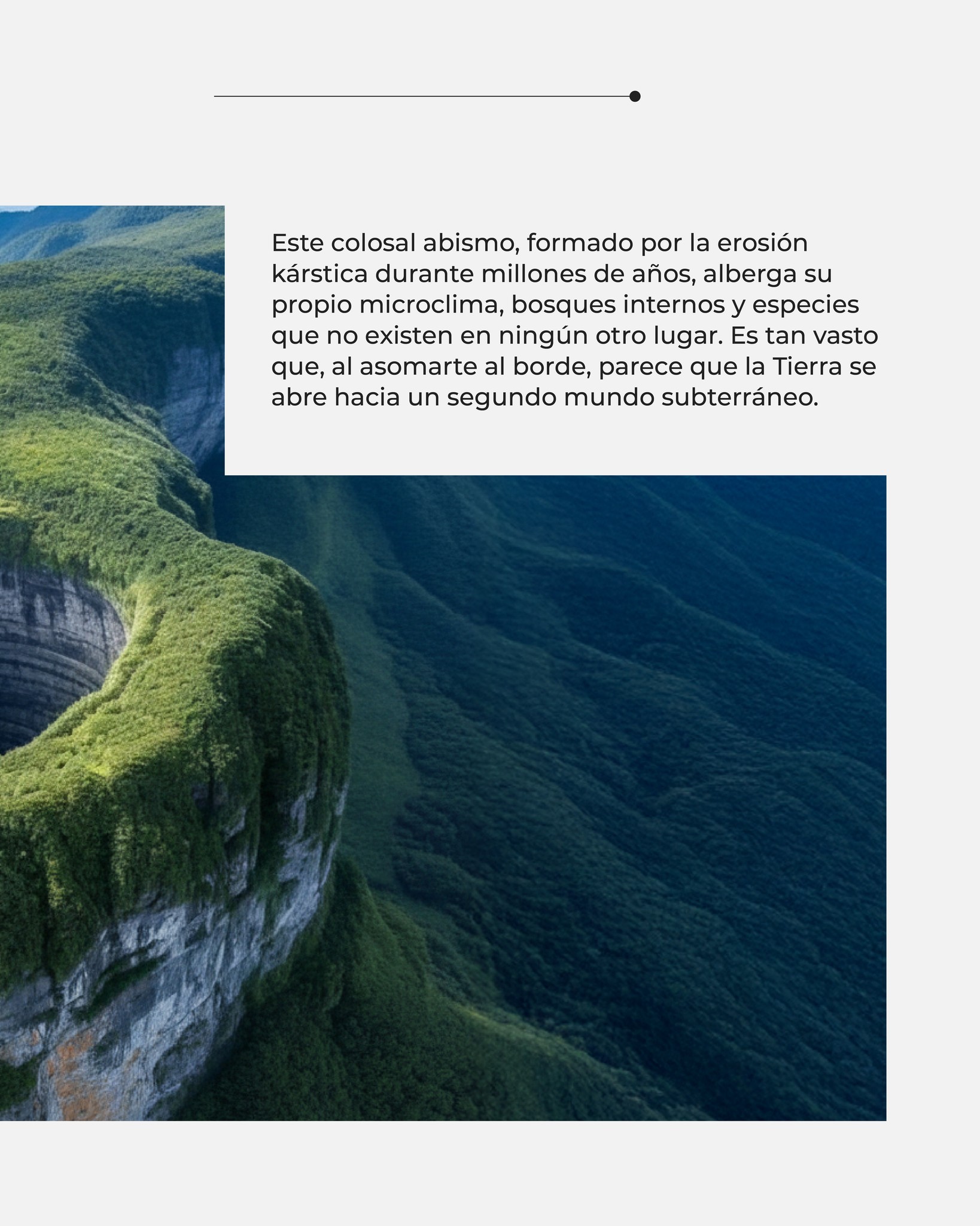 🌀 ¿Sabías que…?
El Xiaozai Tiankeng, en China, es considerado uno de los pozos naturales más grandes y profundos del planeta. 🌍
Con paredes casi verticales y una biodiversidad única en su interior, es un recordatorio de la escala y la precisión con la que la naturaleza también “diseña”. ⛰️✨
#parati #BIM #Historia #Inspiración #Arte #arquitectura